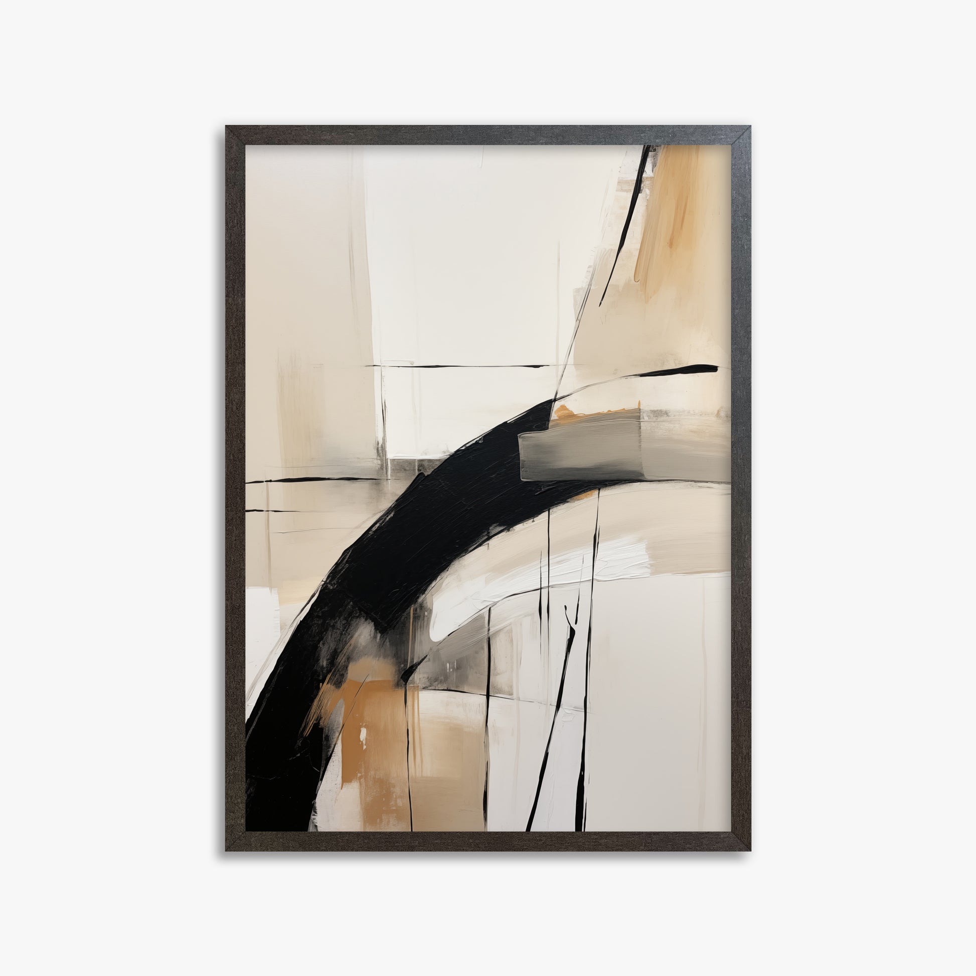Gentle Momentum, 50x70cm Framed Poster With Espresso Frame