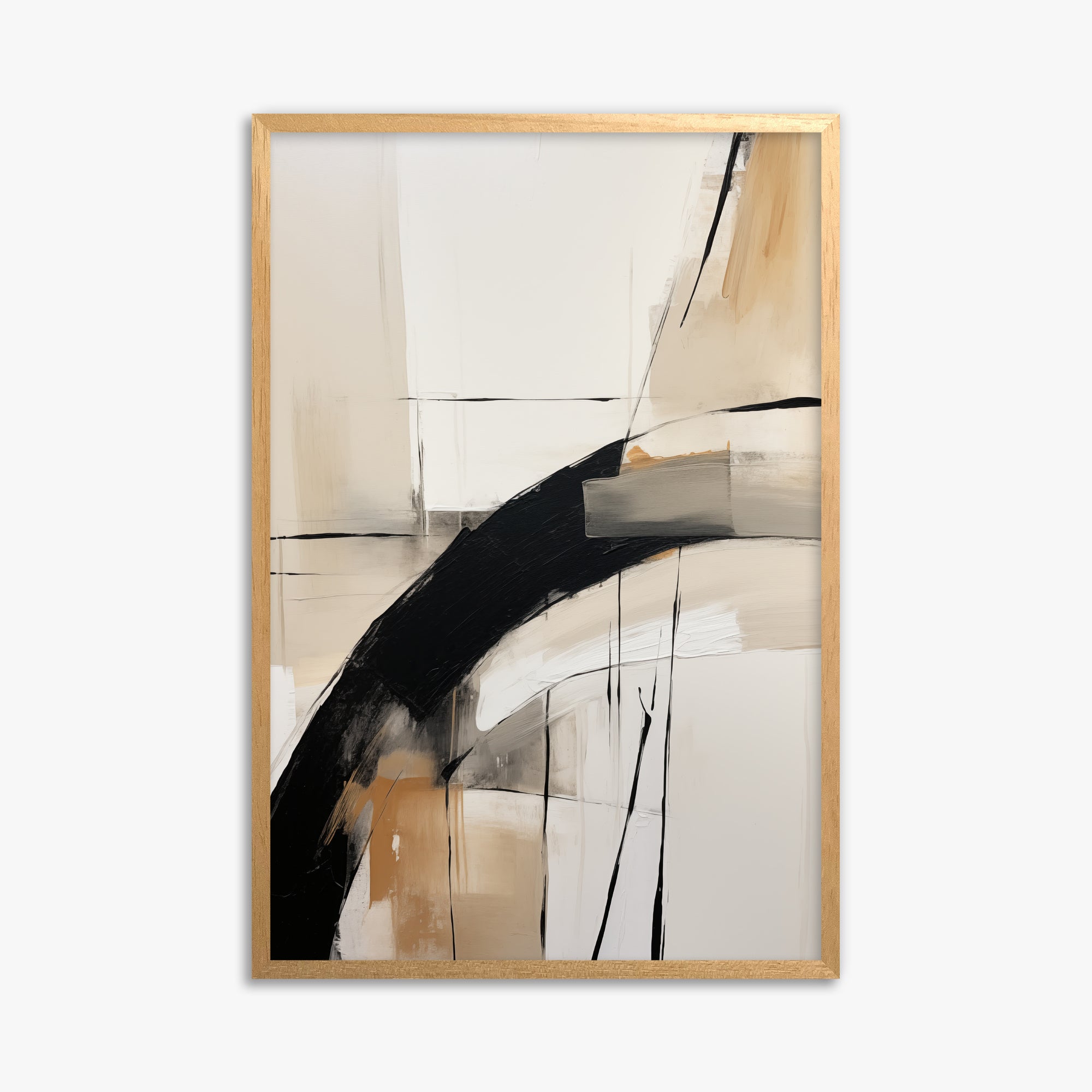 Gentle Momentum, 61x91cm Framed Poster With Oak Frame