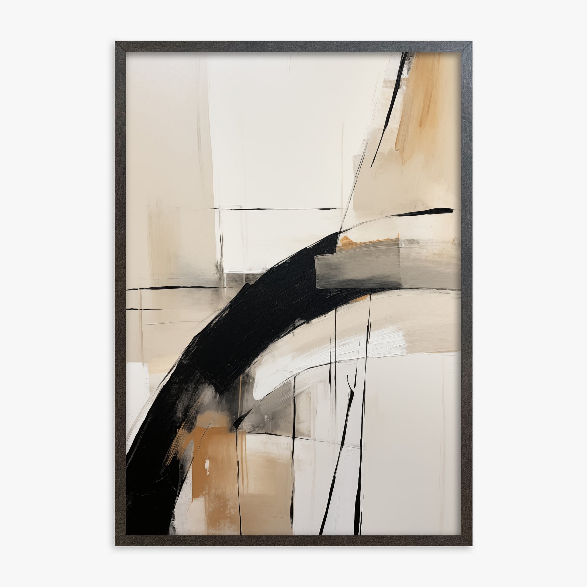 Gentle Momentum, 70x100cm Framed Poster With Espresso Frame