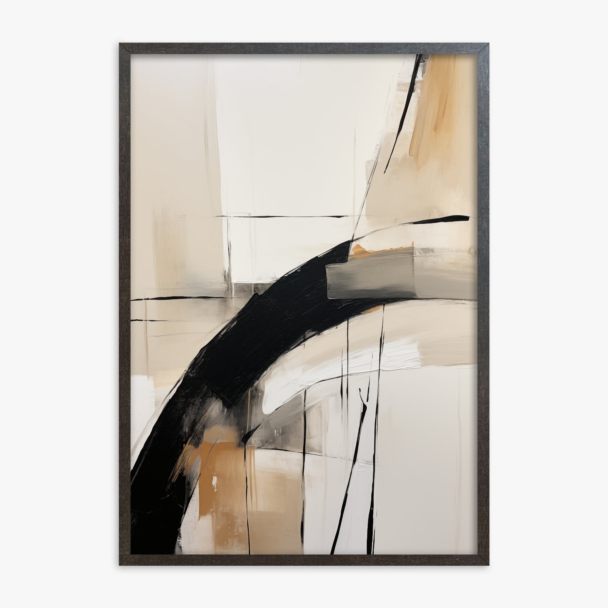 Gentle Momentum, 70x100cm Framed Poster With Espresso Frame