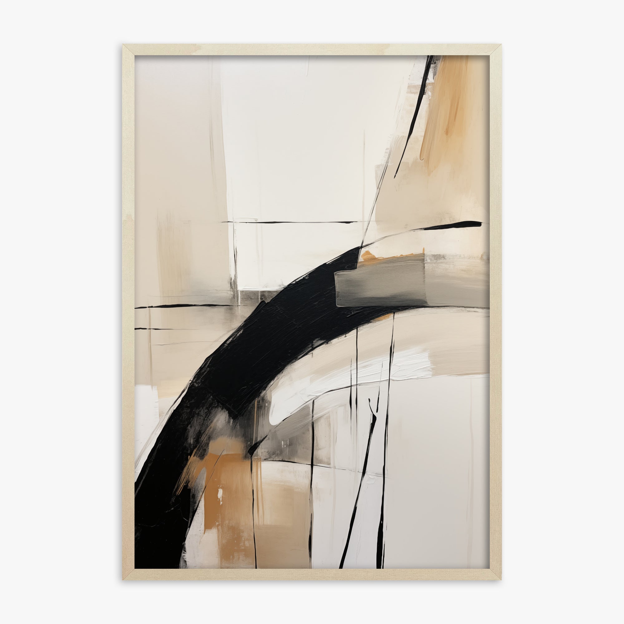 Gentle Momentum, 70x100cm Framed Poster With Lime Wood Frame