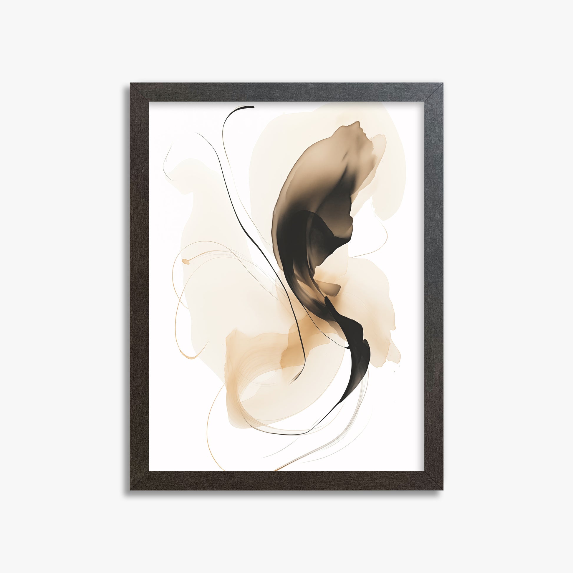 Ethereal Flow, 30x40cm Framed Poster With Espresso Frame