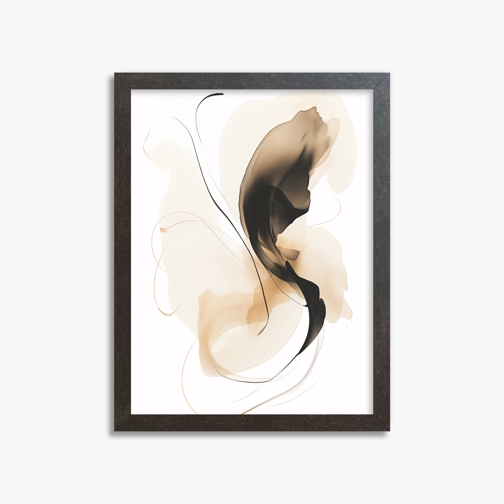 Ethereal Flow, 30x40cm Framed Poster With Espresso Frame