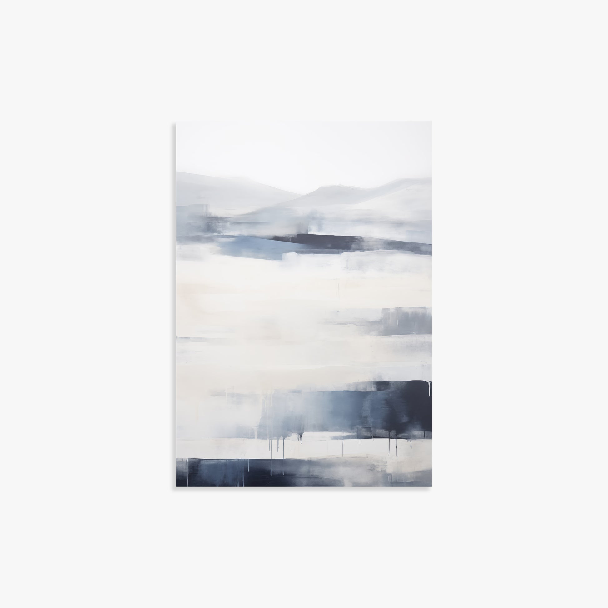 Misty Horizon Abstract, 21x30cm Poster Unframed