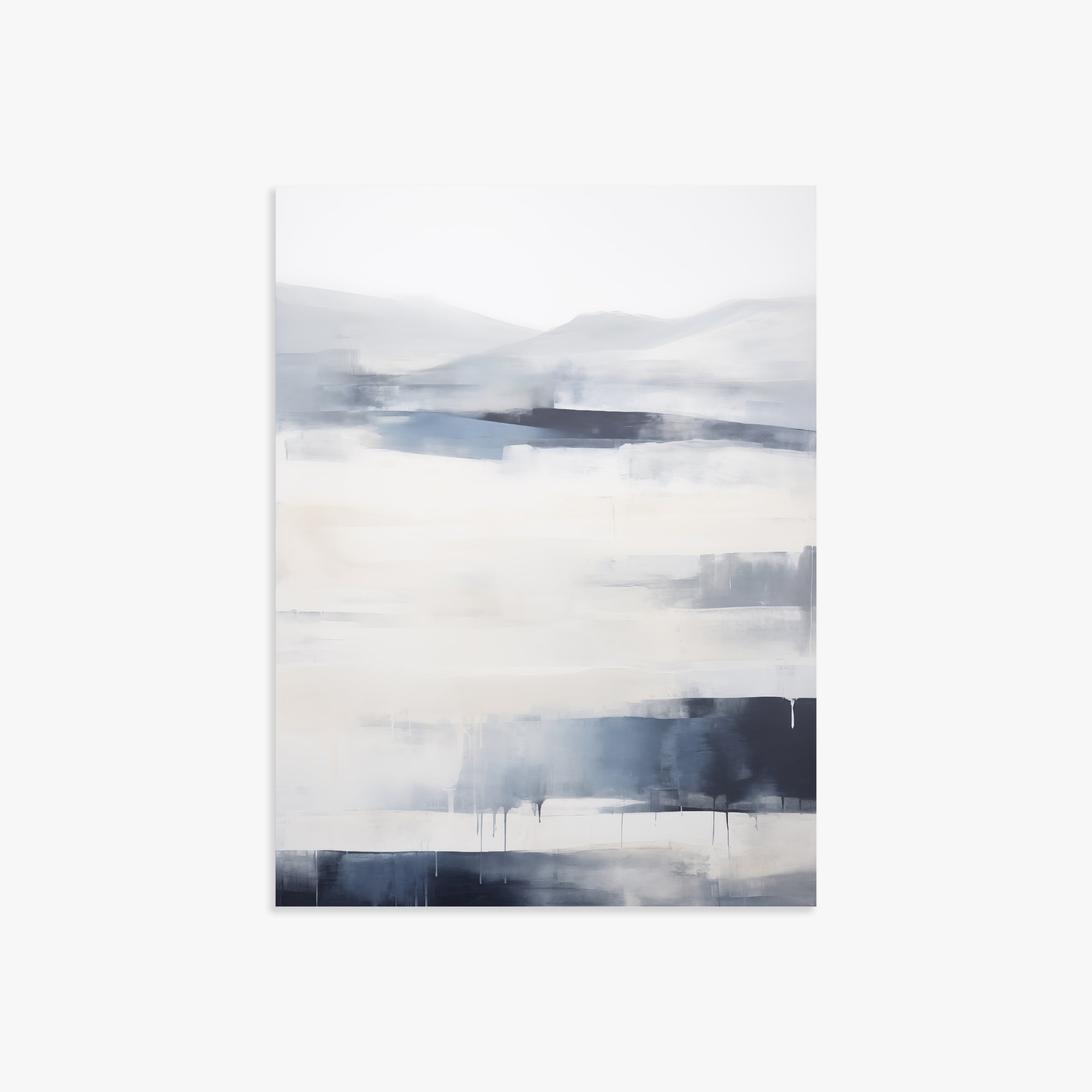 Misty Horizon Abstract, 30x40cm Poster Unframed