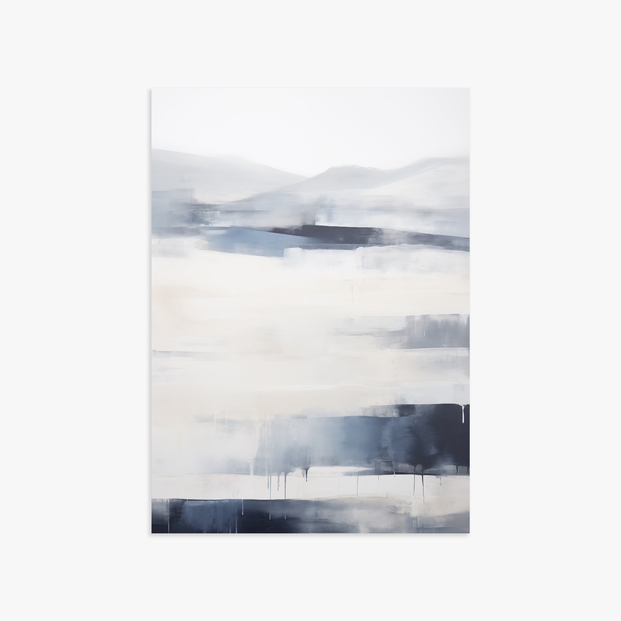 Misty Horizon Abstract, 50x70cm Poster Unframed