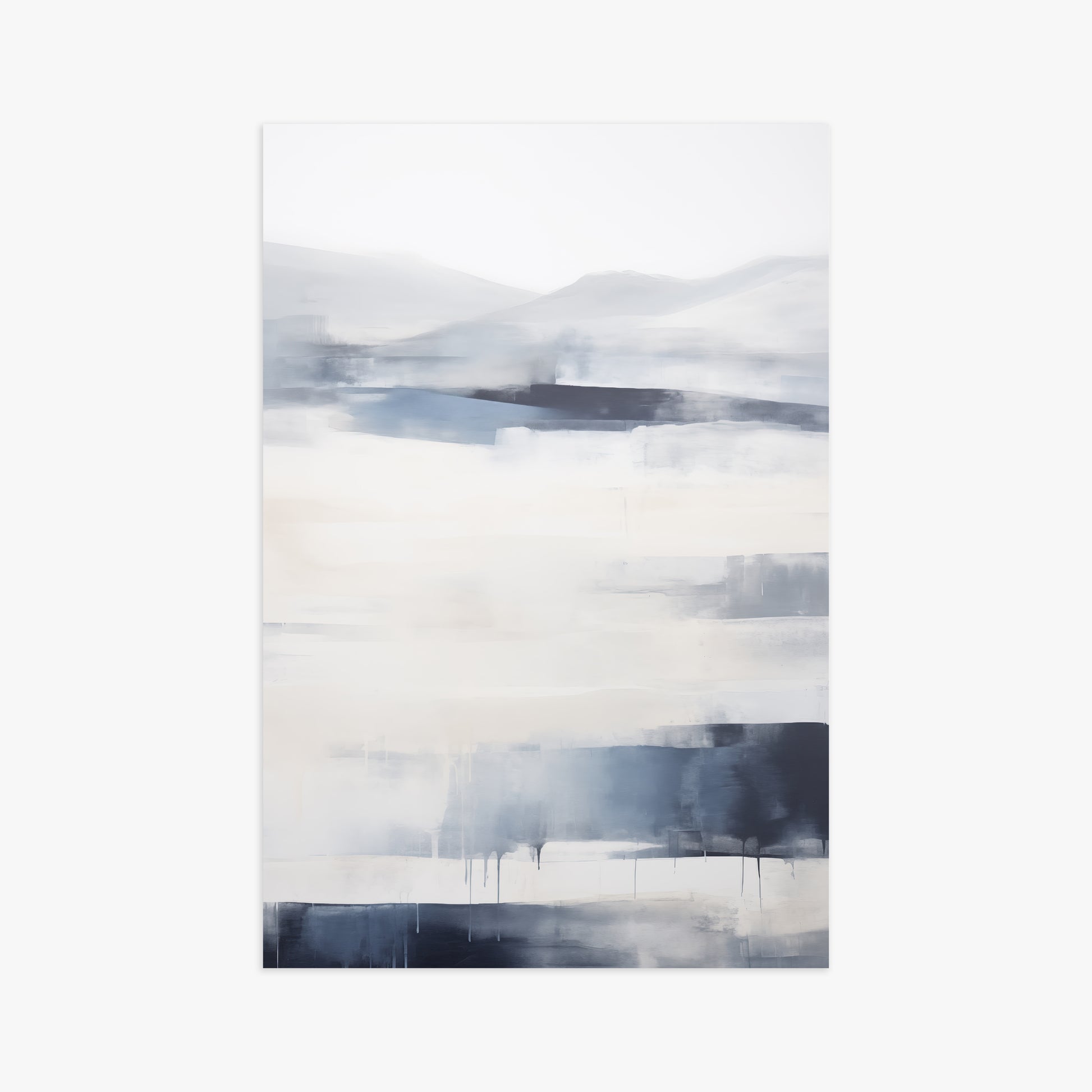 Misty Horizon Abstract, 61x91cm Poster Unframed