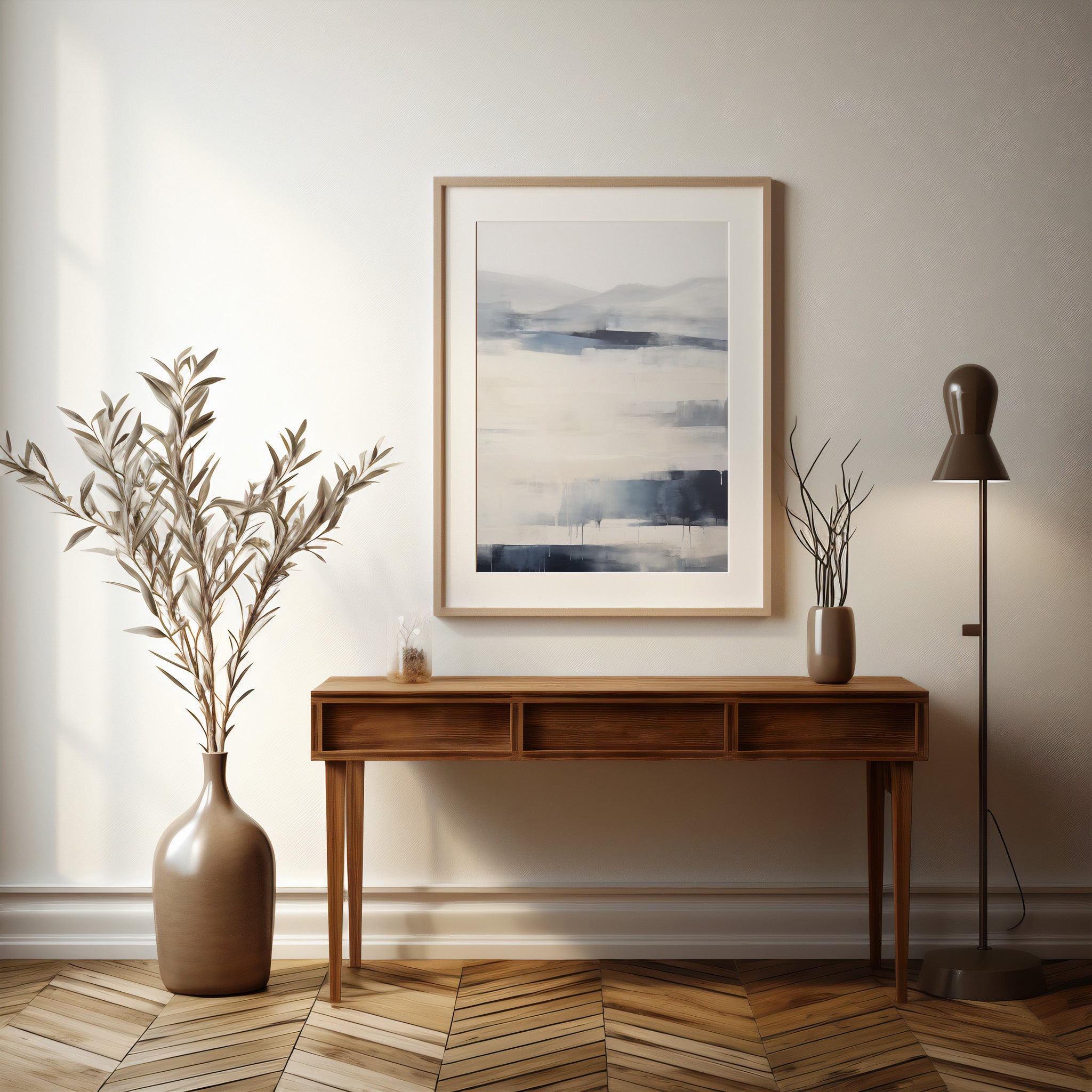 Design Concept No. 37 for Misty Horizon Abstract Modern Poster Art