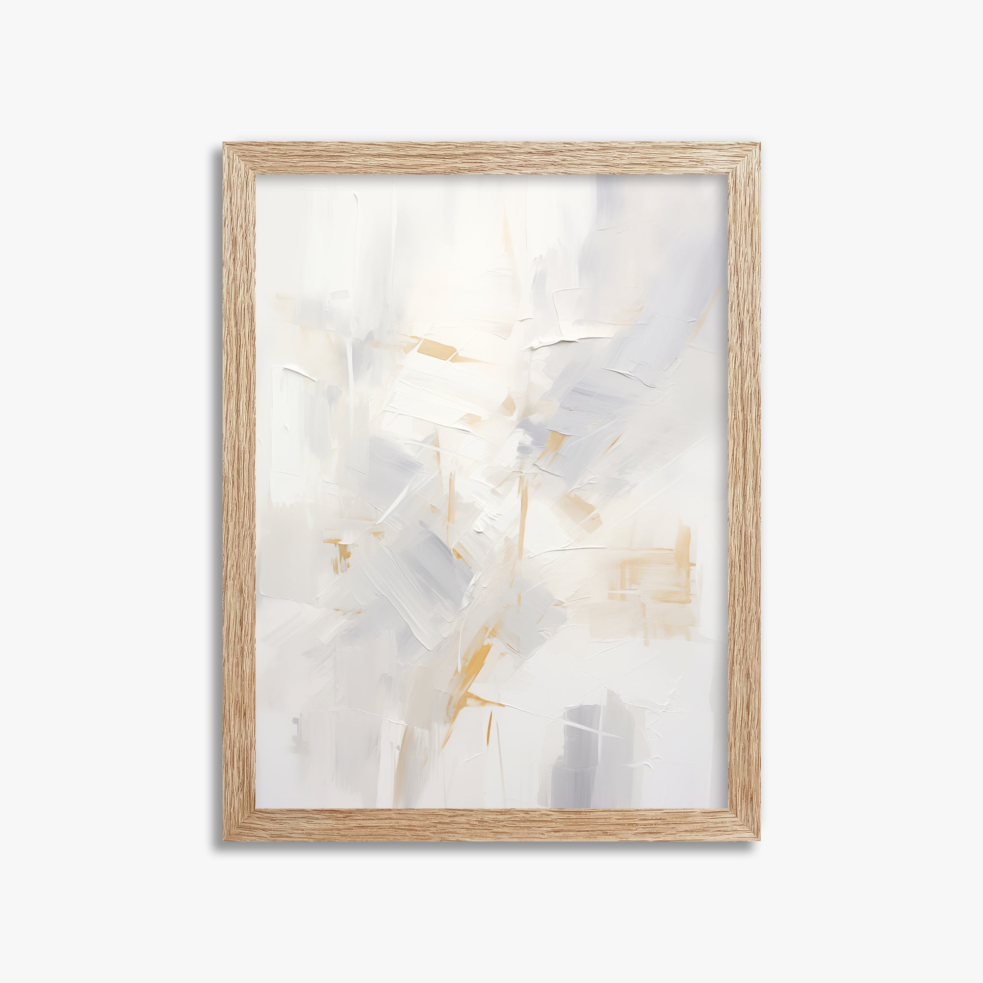 Gilded Haze, 30x40cm Framed Poster With Raw Oak Frame