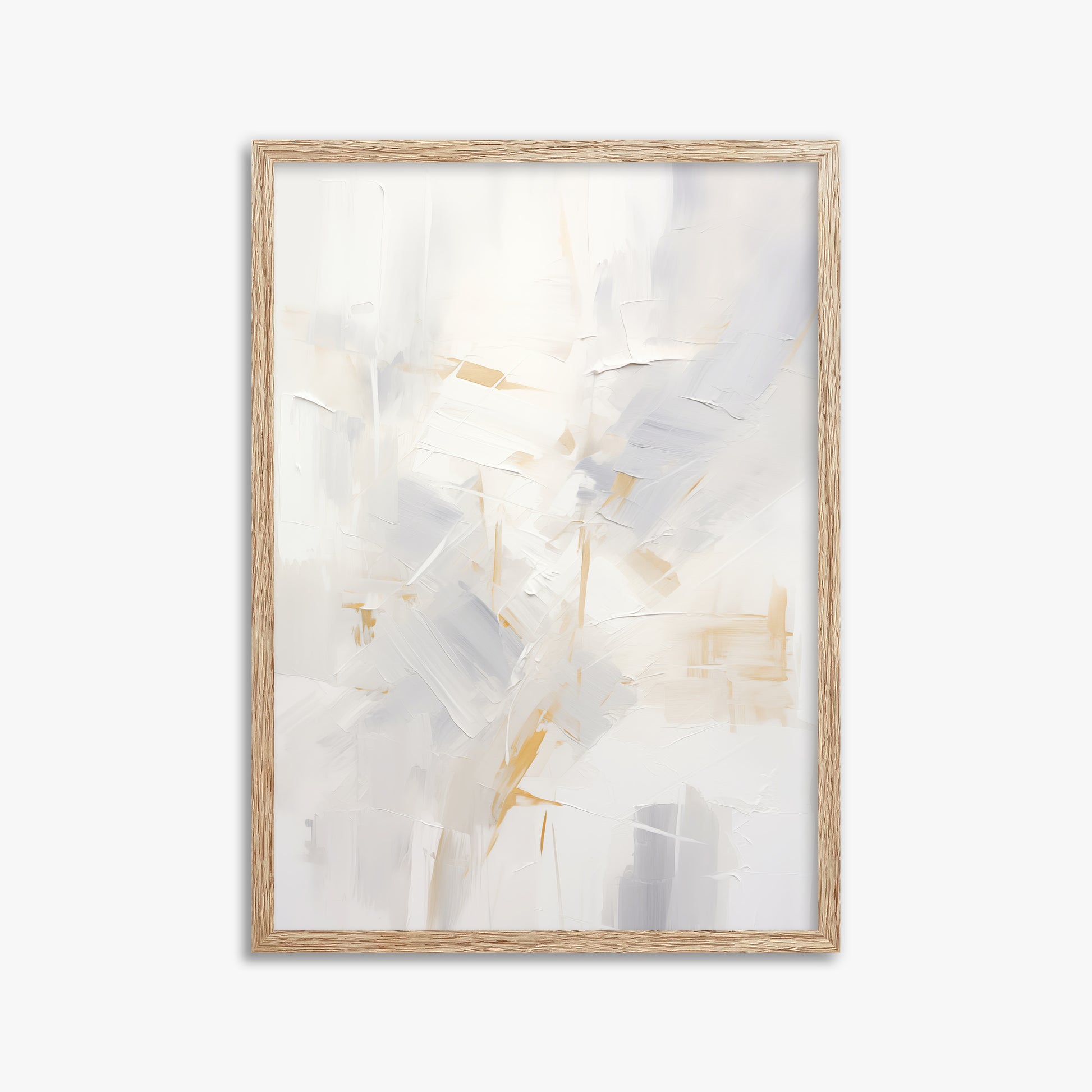 Gilded Haze, 50x70cm Framed Poster With Raw Oak Frame