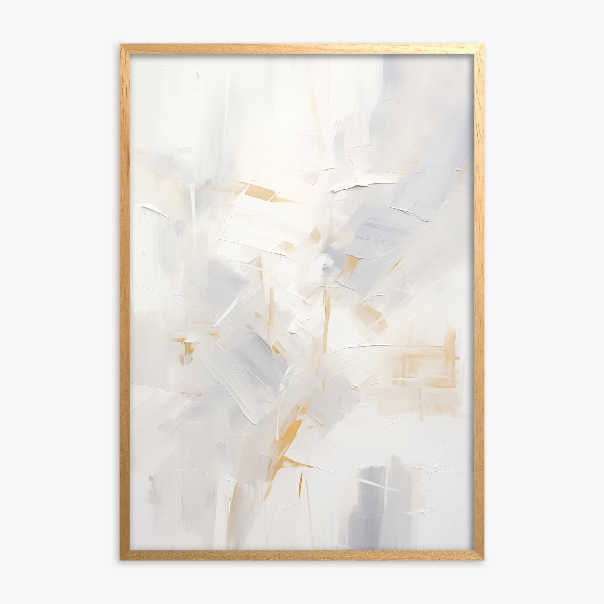 Gilded Haze, Oak Framed Poster With Oak Frame