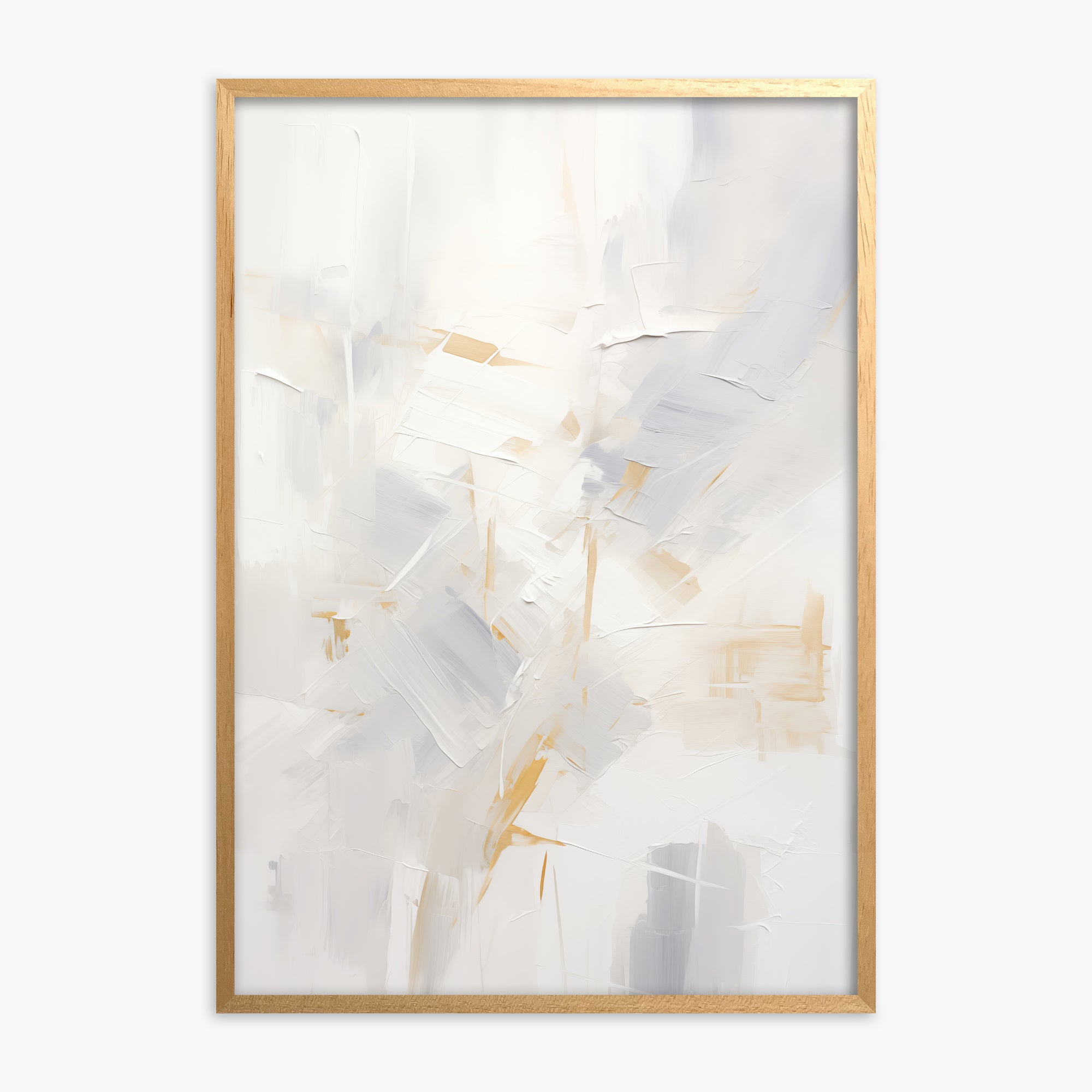 Gilded Haze, Oak Framed Poster With Oak Frame