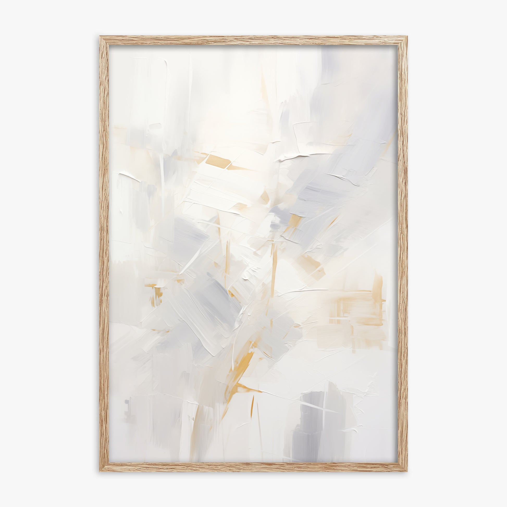 Gilded Haze, 70x100cm Framed Poster With Raw Oak Frame