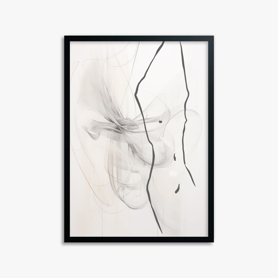 Ethereal Contour, 50x70cm Framed Poster With Black Frame