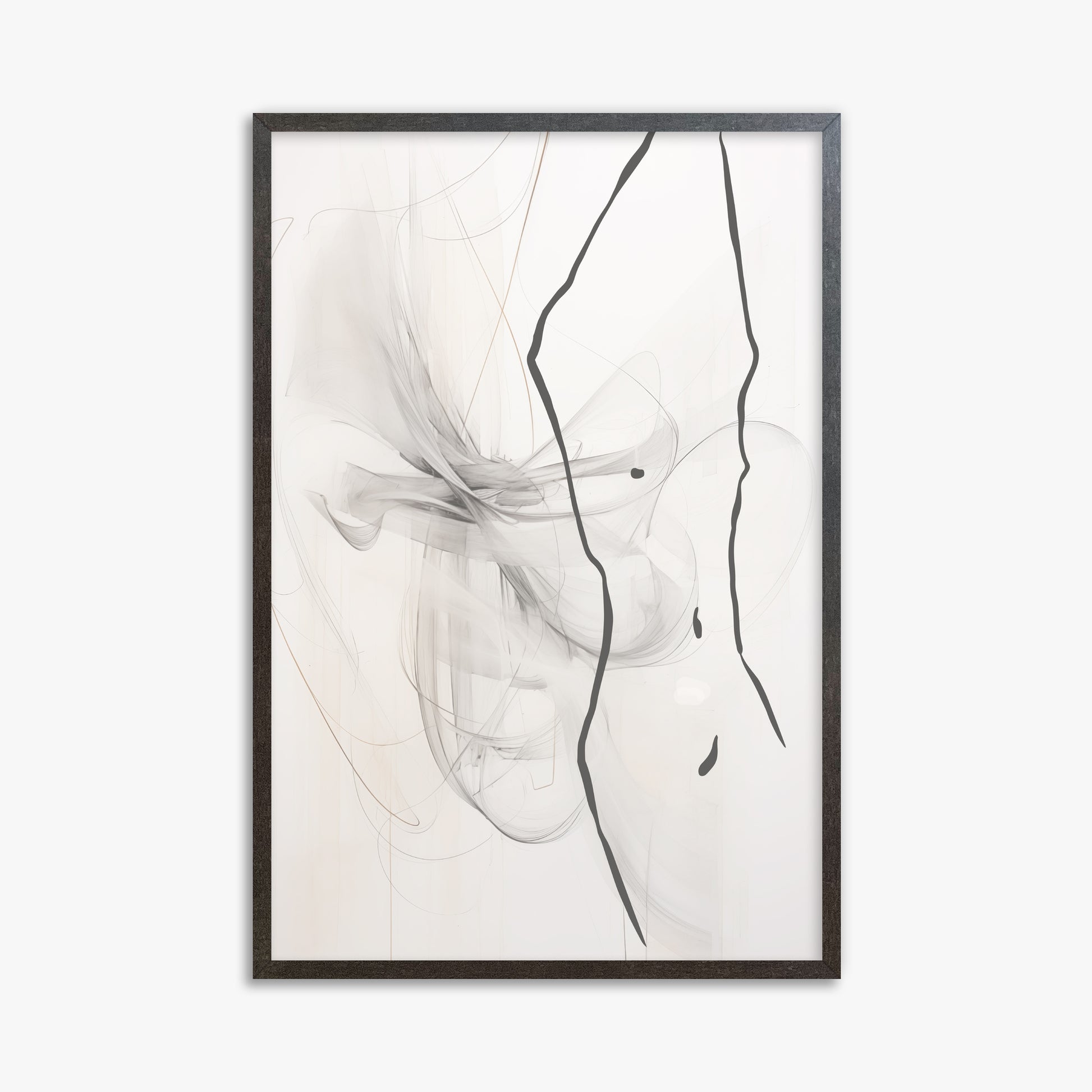 Ethereal Contour, 61x91cm Framed Poster With Espresso Frame