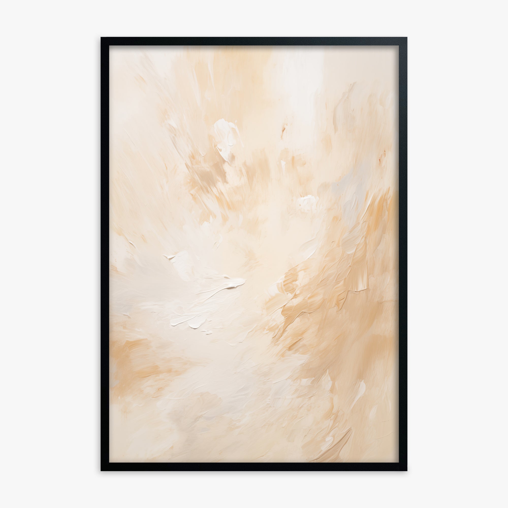 Sunlit Whisp, Black Framed Poster With Black Frame