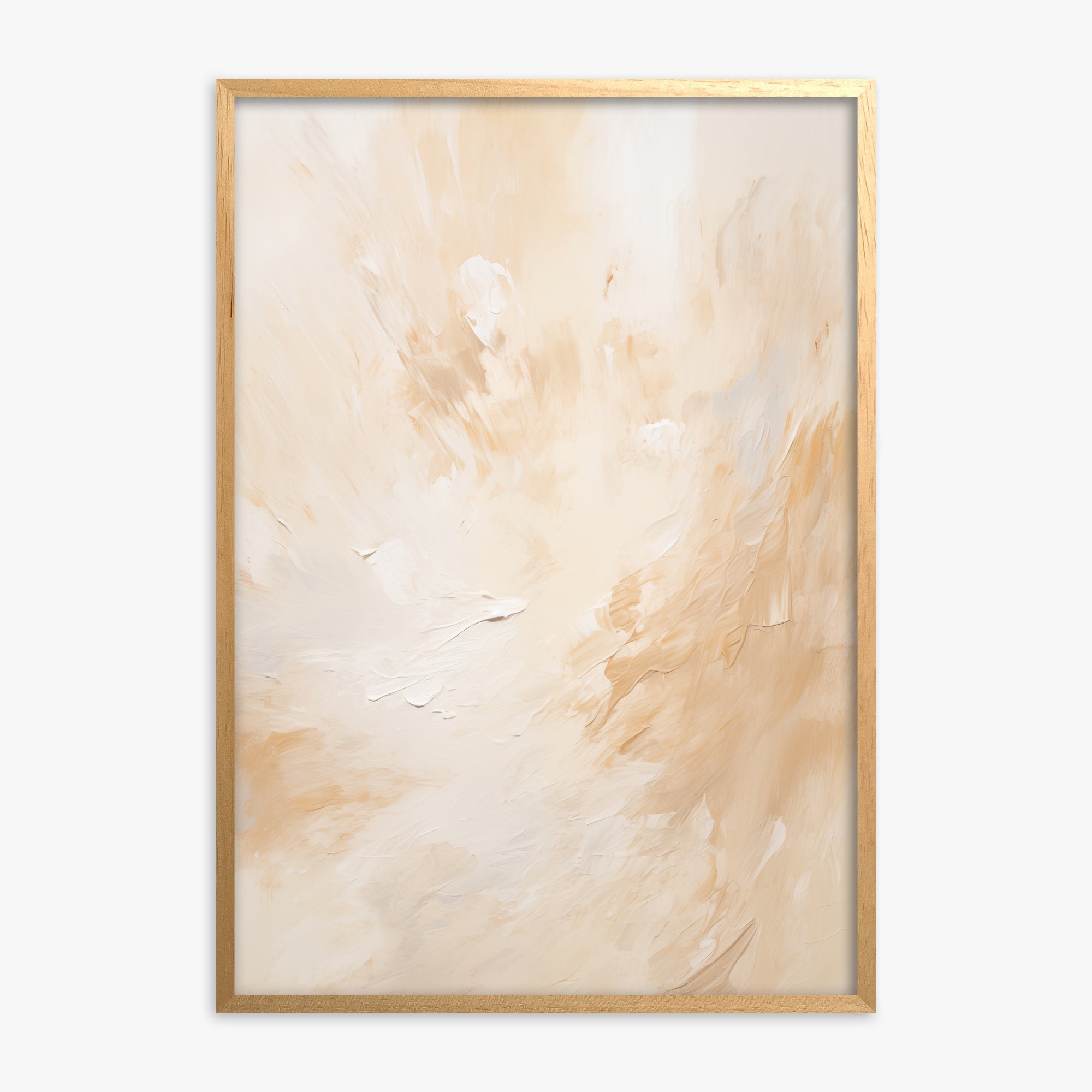 Sunlit Whisp, Oak Framed Poster With Oak Frame
