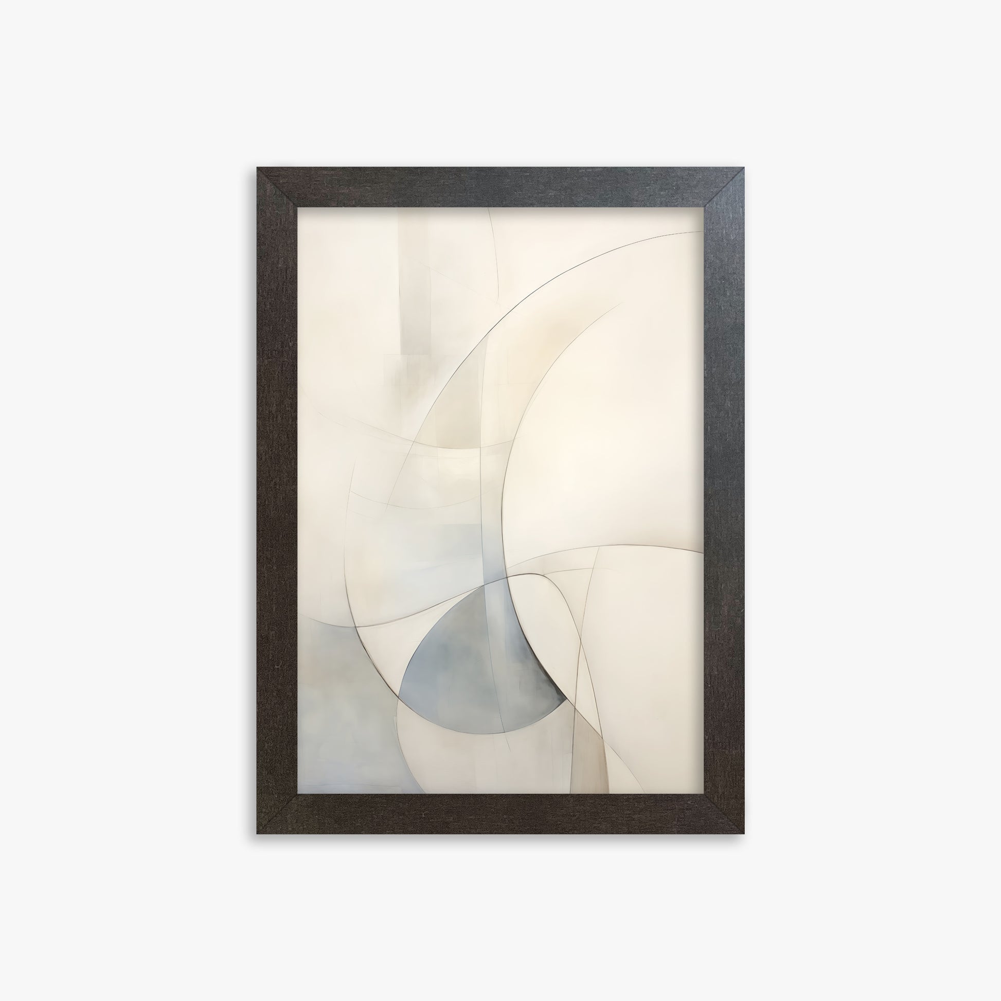 Ethereal Contour Abstarct, 21x30cm Framed Poster With Espresso Frame