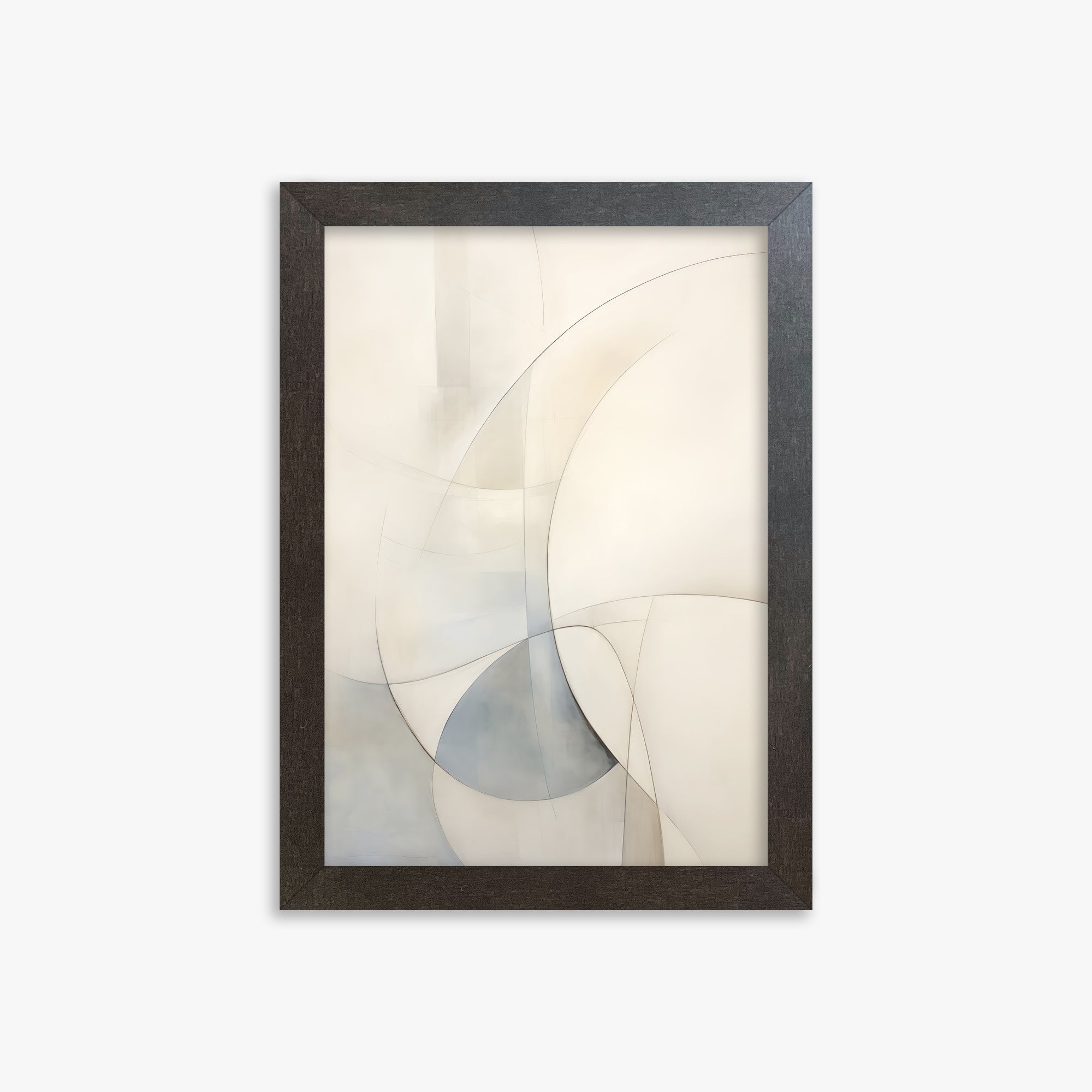 Ethereal Contour Abstarct, 21x30cm Framed Poster With Espresso Frame