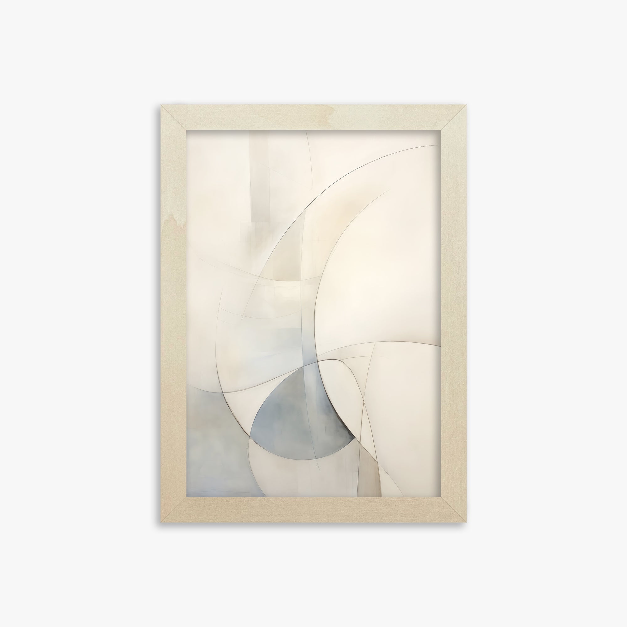 Ethereal Contour Abstarct, 21x30cm Framed Poster With Lime Wood Frame