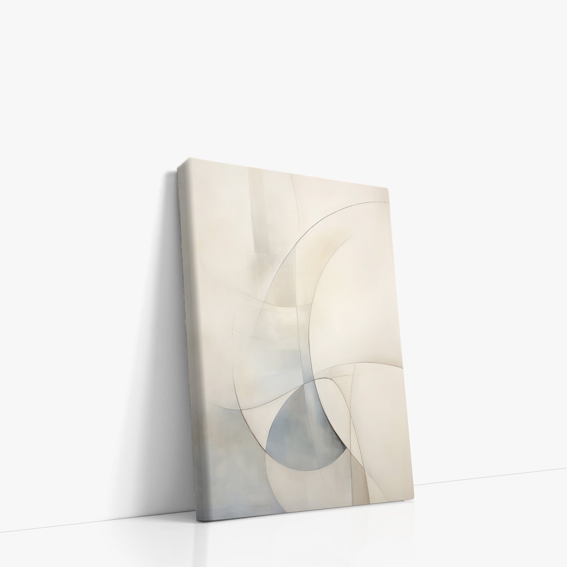 Ethereal Contour Abstarct, 21x30cm Satin Canvas Poster Left Angle