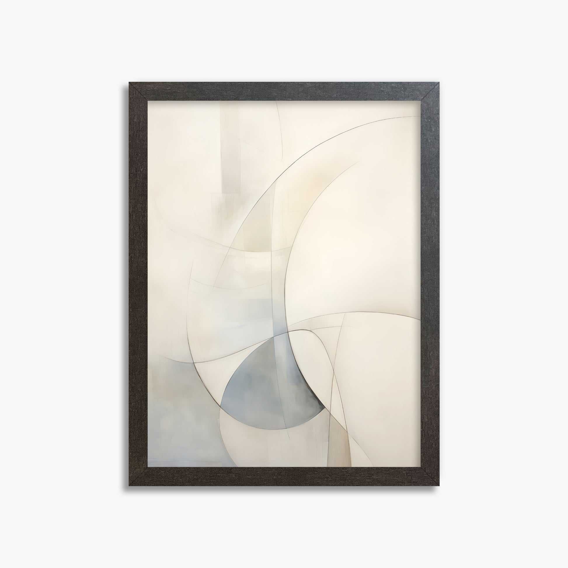 Ethereal Contour Abstarct, 30x40cm Framed Poster With Espresso Frame
