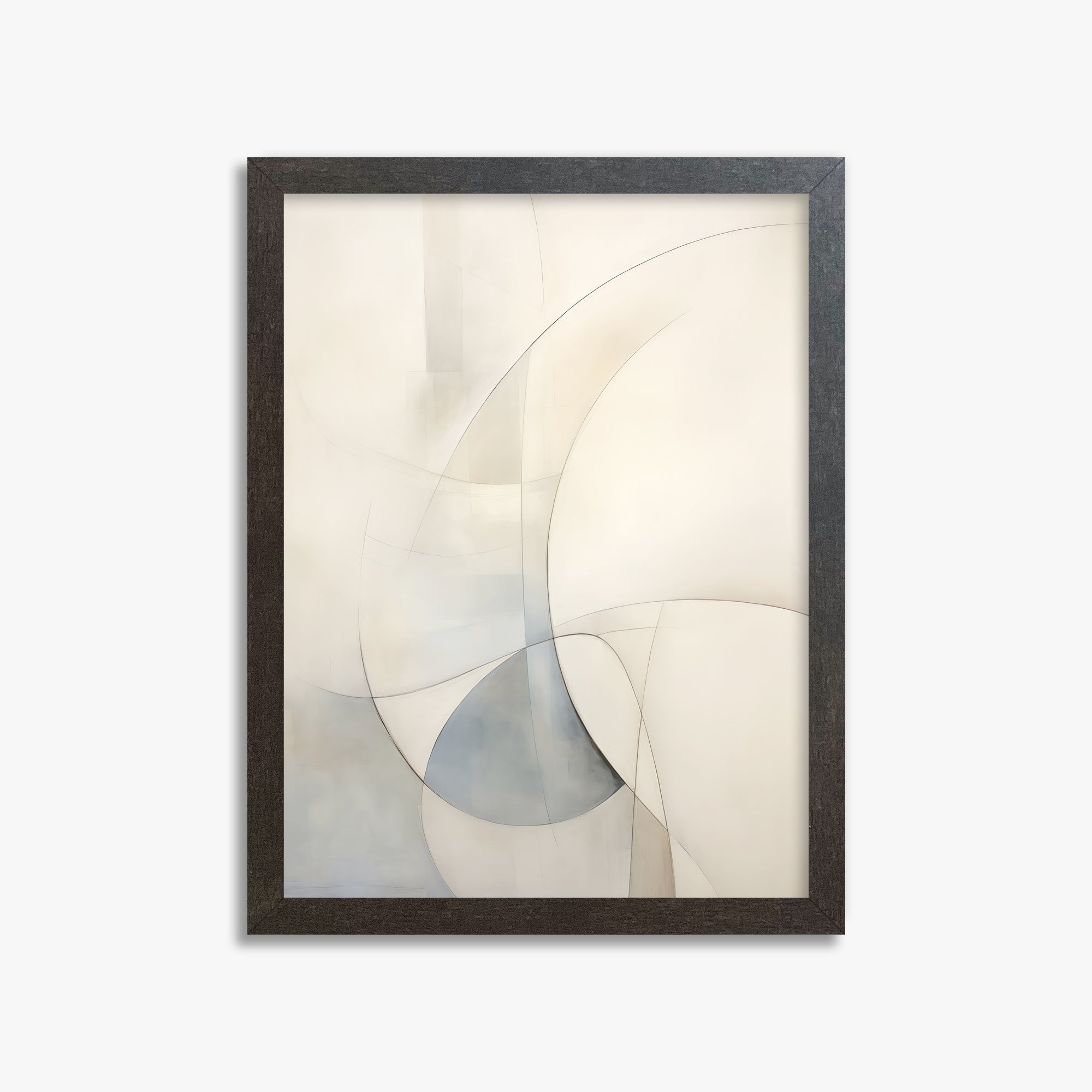 Ethereal Contour Abstarct, 30x40cm Framed Poster With Espresso Frame
