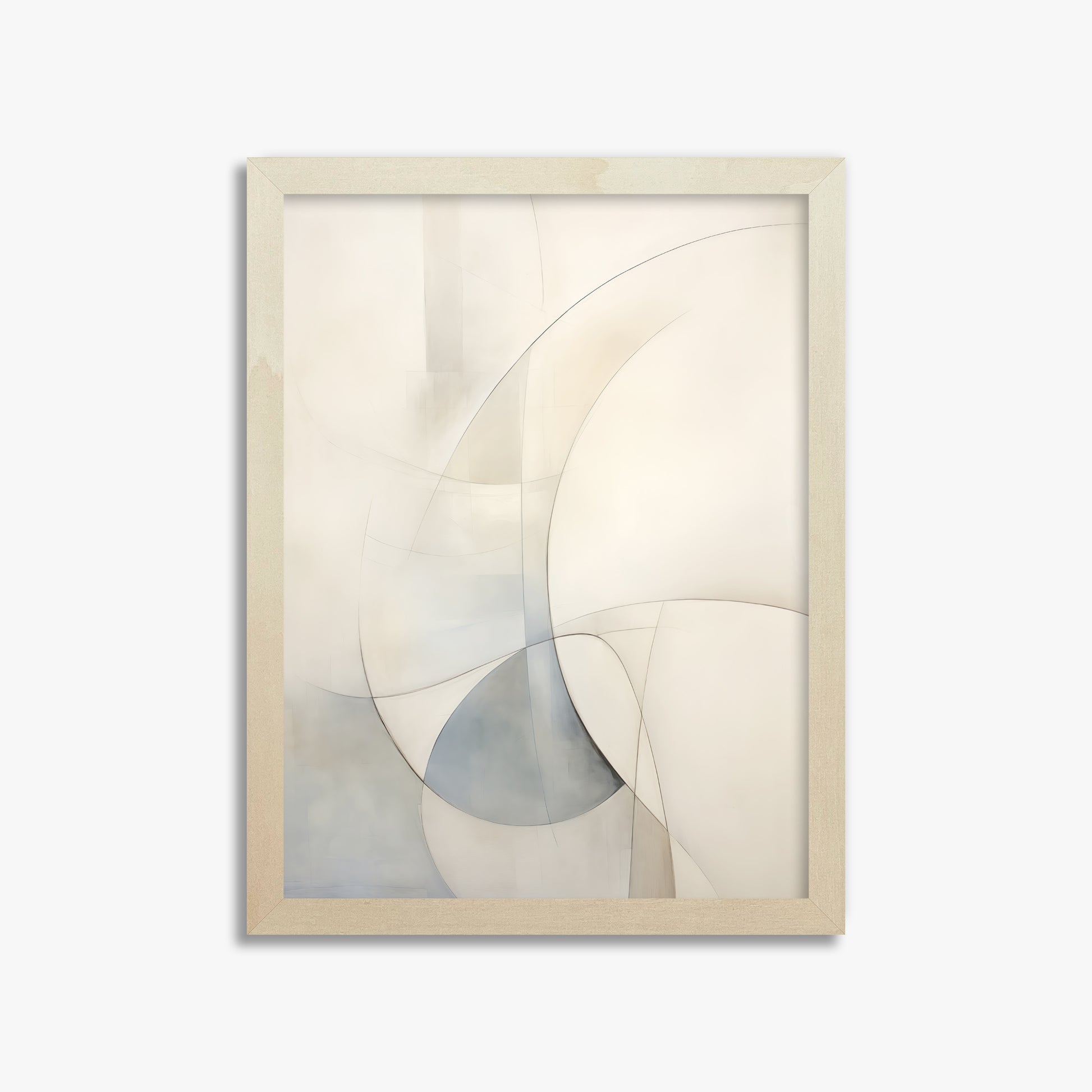 Ethereal Contour Abstarct, 30x40cm Framed Poster With Lime Wood Frame