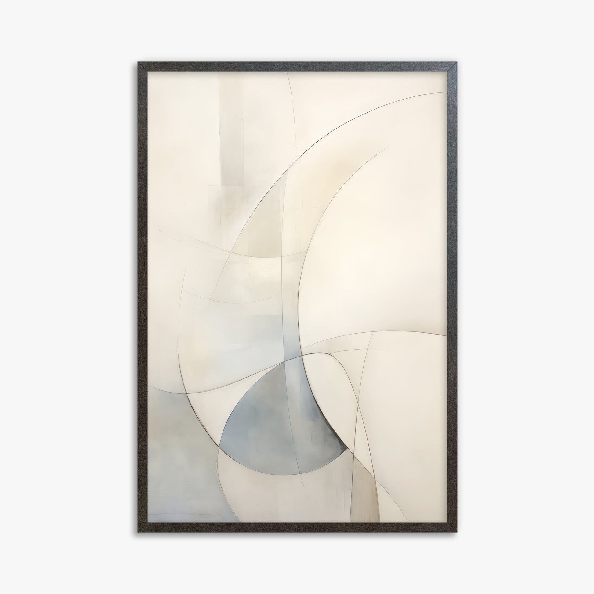 Ethereal Contour Abstarct, 61x91cm Framed Poster With Espresso Frame