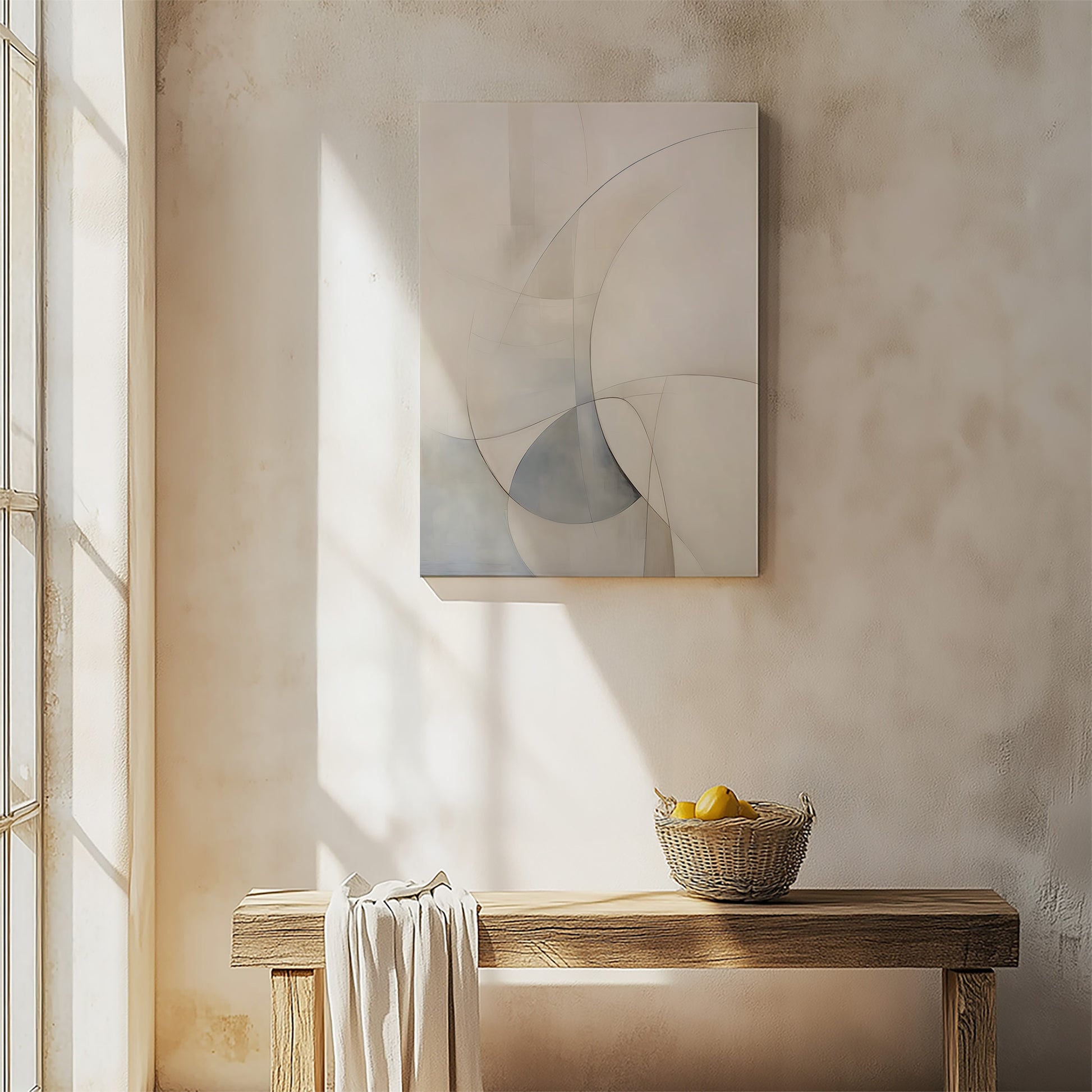 Design Concept No. 54 for Ethereal Contour Abstarct Modern Satin Canvas Poster Art
