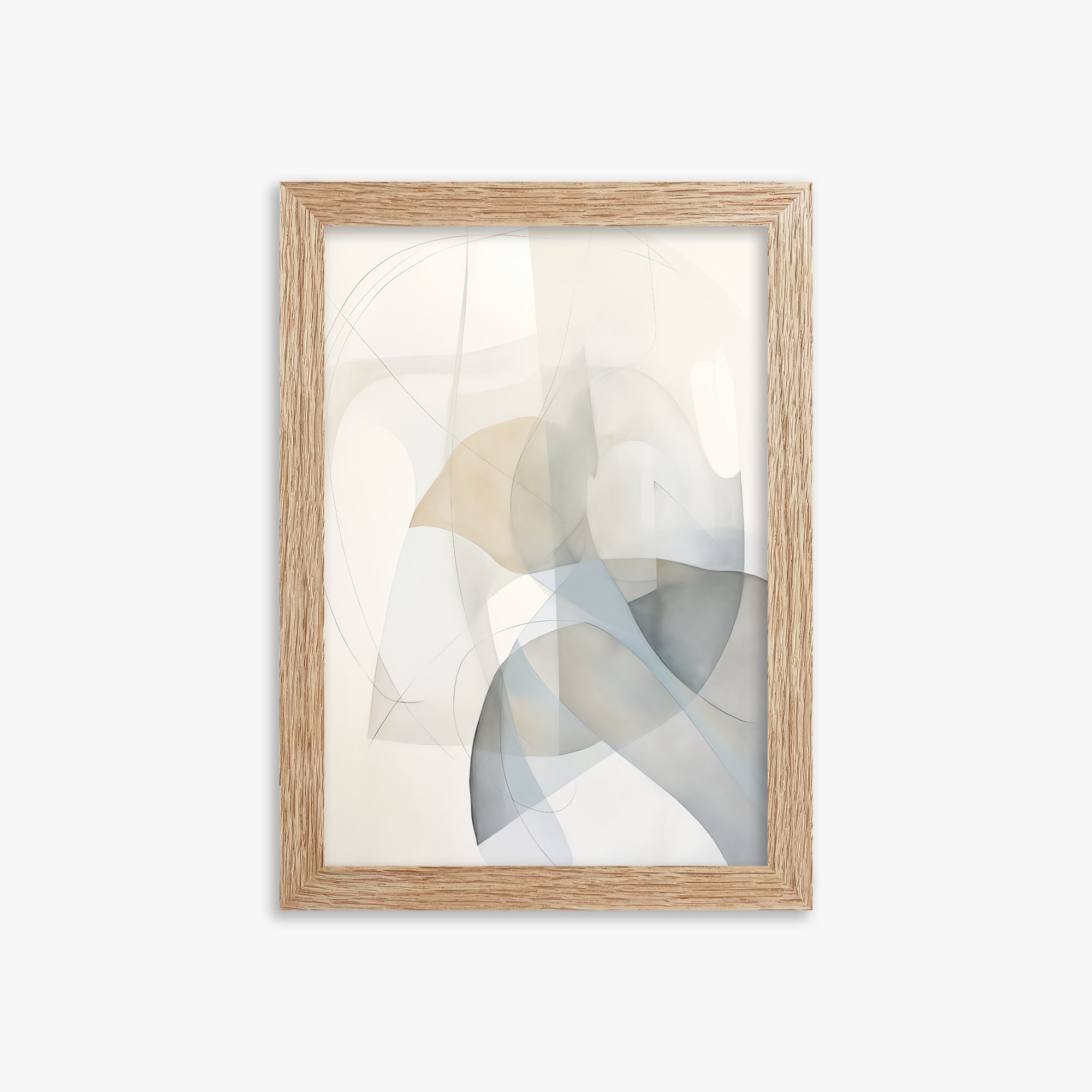 Celestial Flow, 21x30cm Framed Poster With Raw Oak Frame