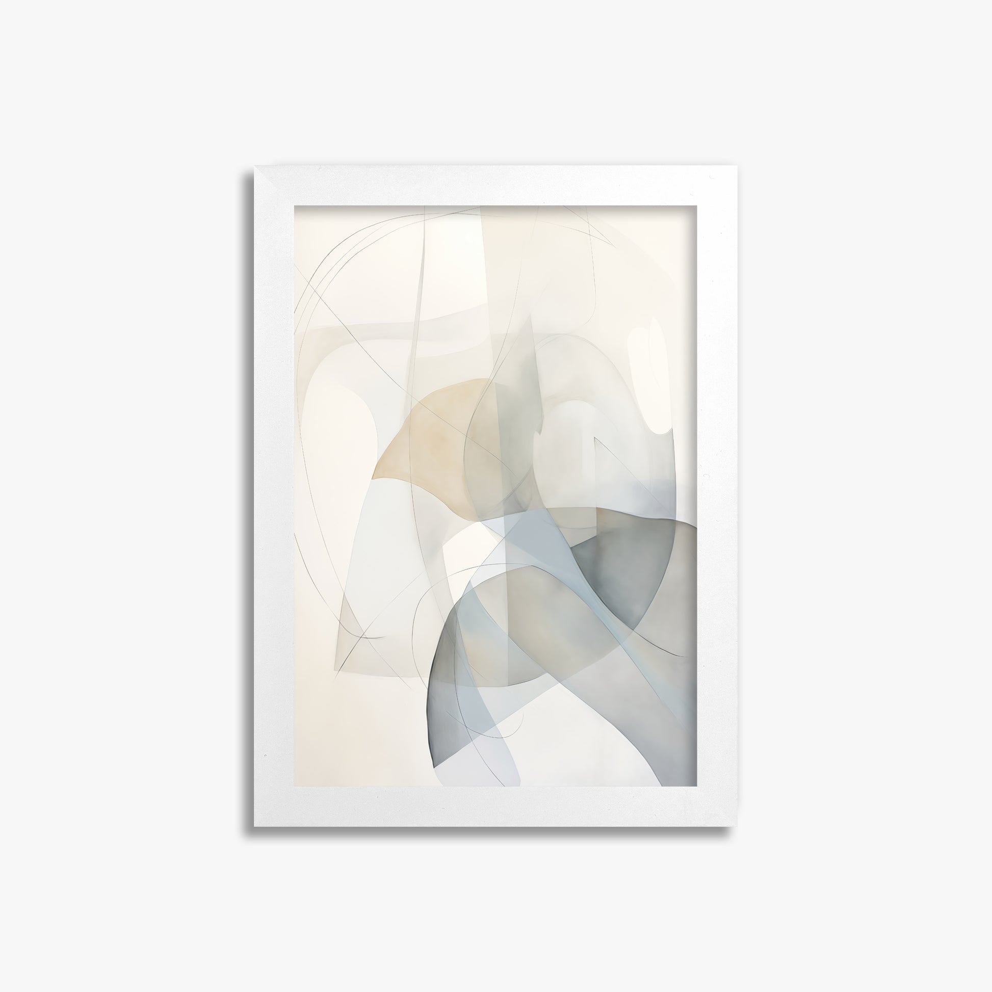Celestial Flow, 21x30cm Framed Poster With White Frame