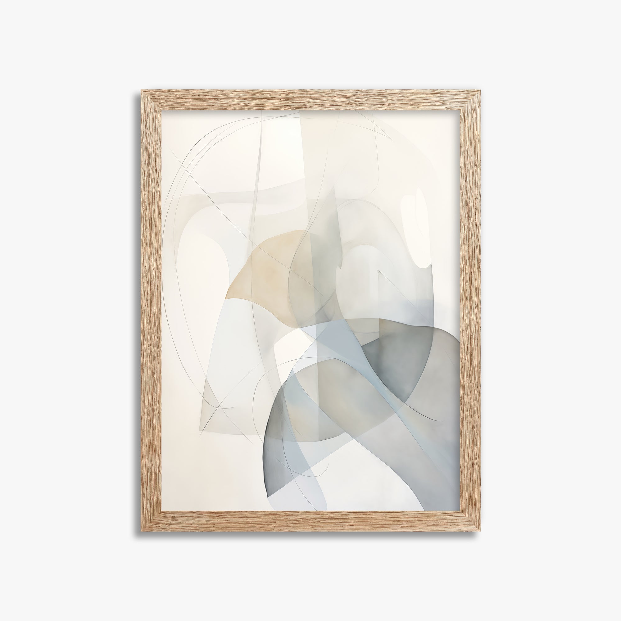 Celestial Flow, 30x40cm Framed Poster With Raw Oak Frame