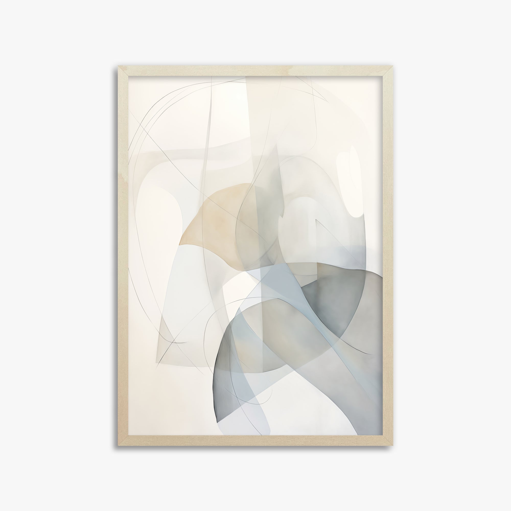 Celestial Flow, 50x70cm Framed Poster With Lime Wood Frame