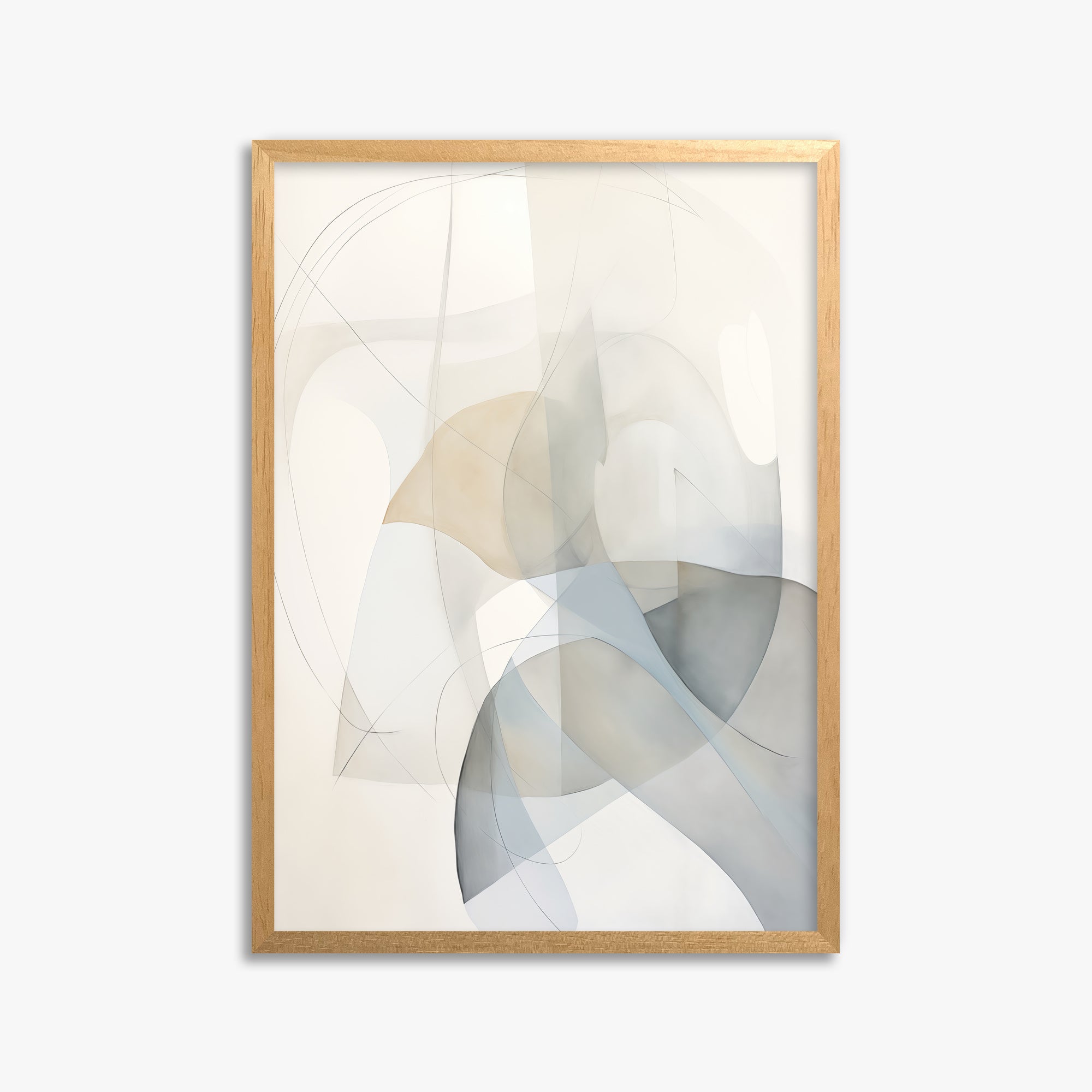 Celestial Flow, 50x70cm Framed Poster With Oak Frame