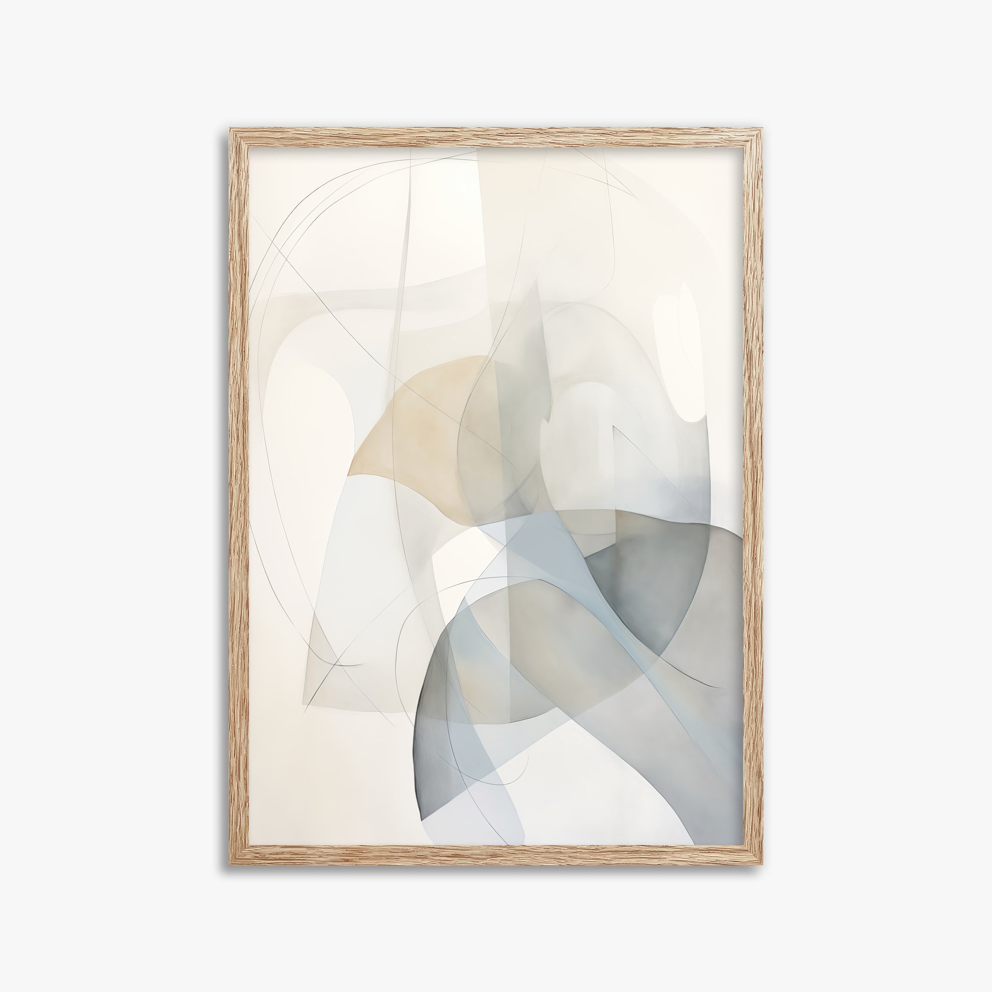 Celestial Flow, 50x70cm Framed Poster With Raw Oak Frame