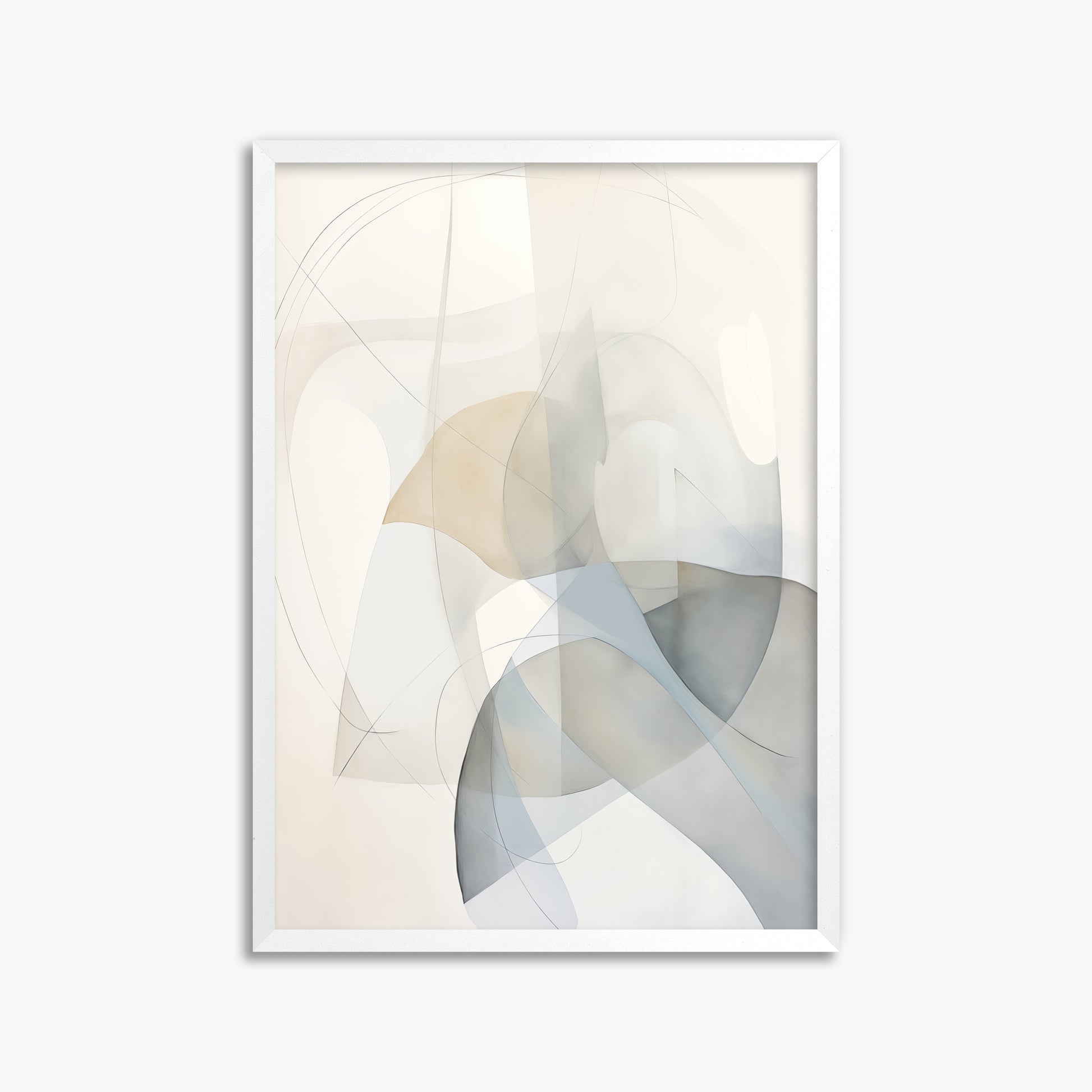 Celestial Flow, 50x70cm Framed Poster With White Frame