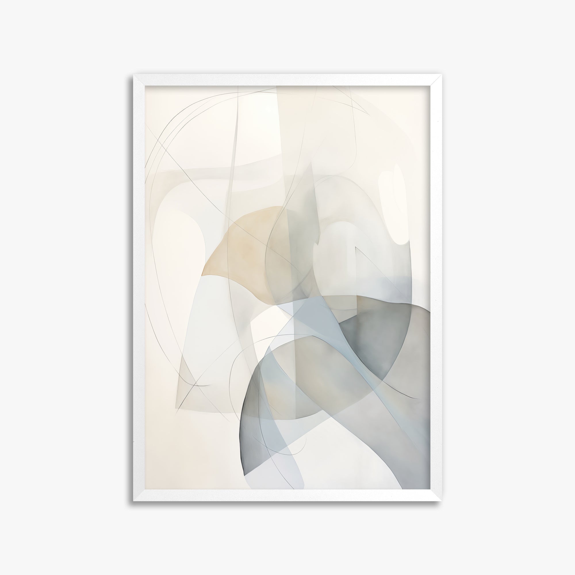 Celestial Flow, 50x70cm Framed Poster With White Frame
