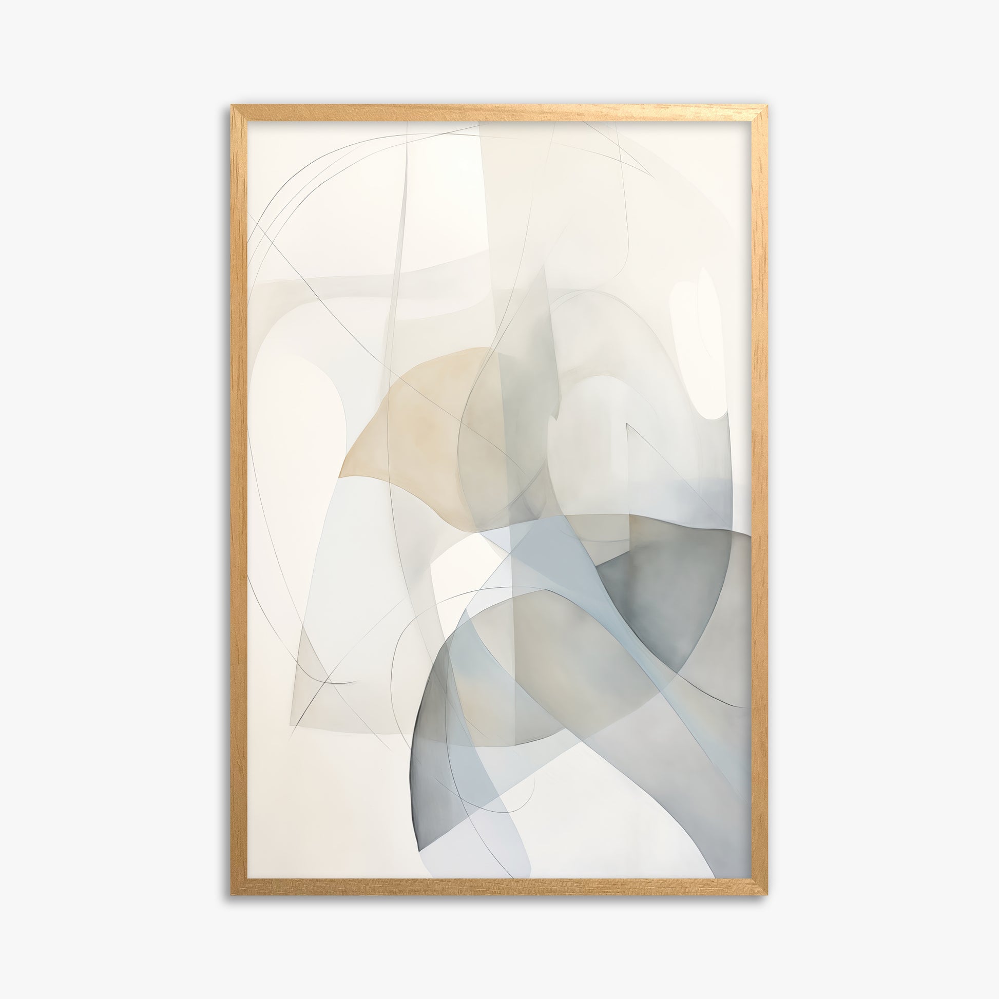 Celestial Flow, 61x91cm Framed Poster With Oak Frame