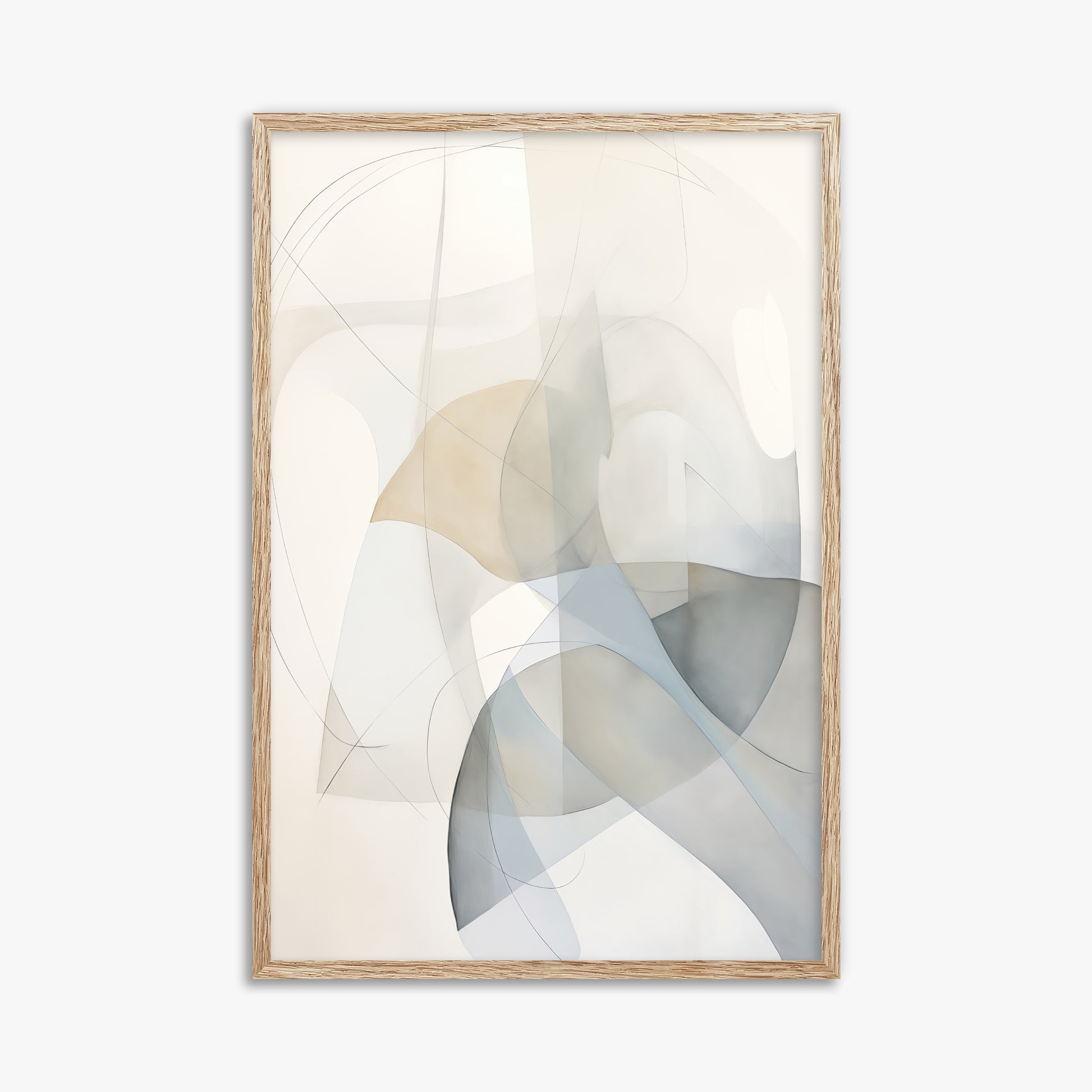 Celestial Flow, 61x91cm Framed Poster With Raw Oak Frame