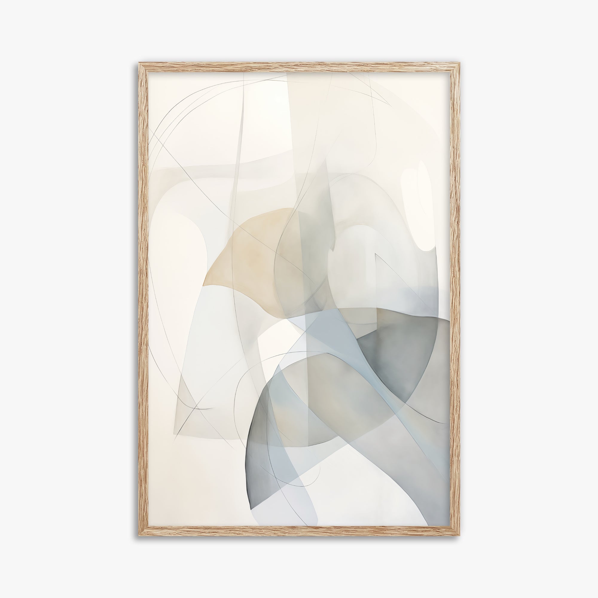 Celestial Flow, 61x91cm Framed Poster With Raw Oak Frame