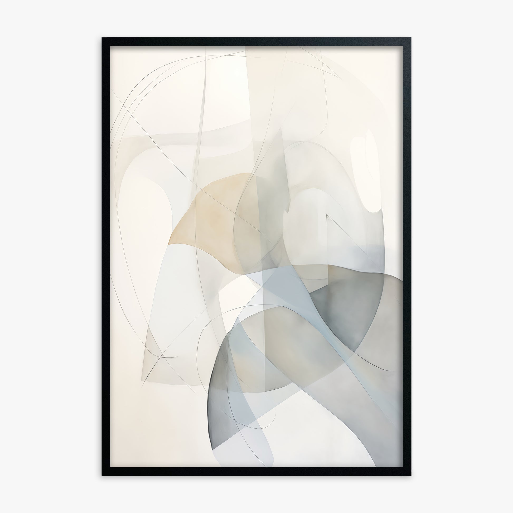 Celestial Flow, Black Framed Poster With Black Frame