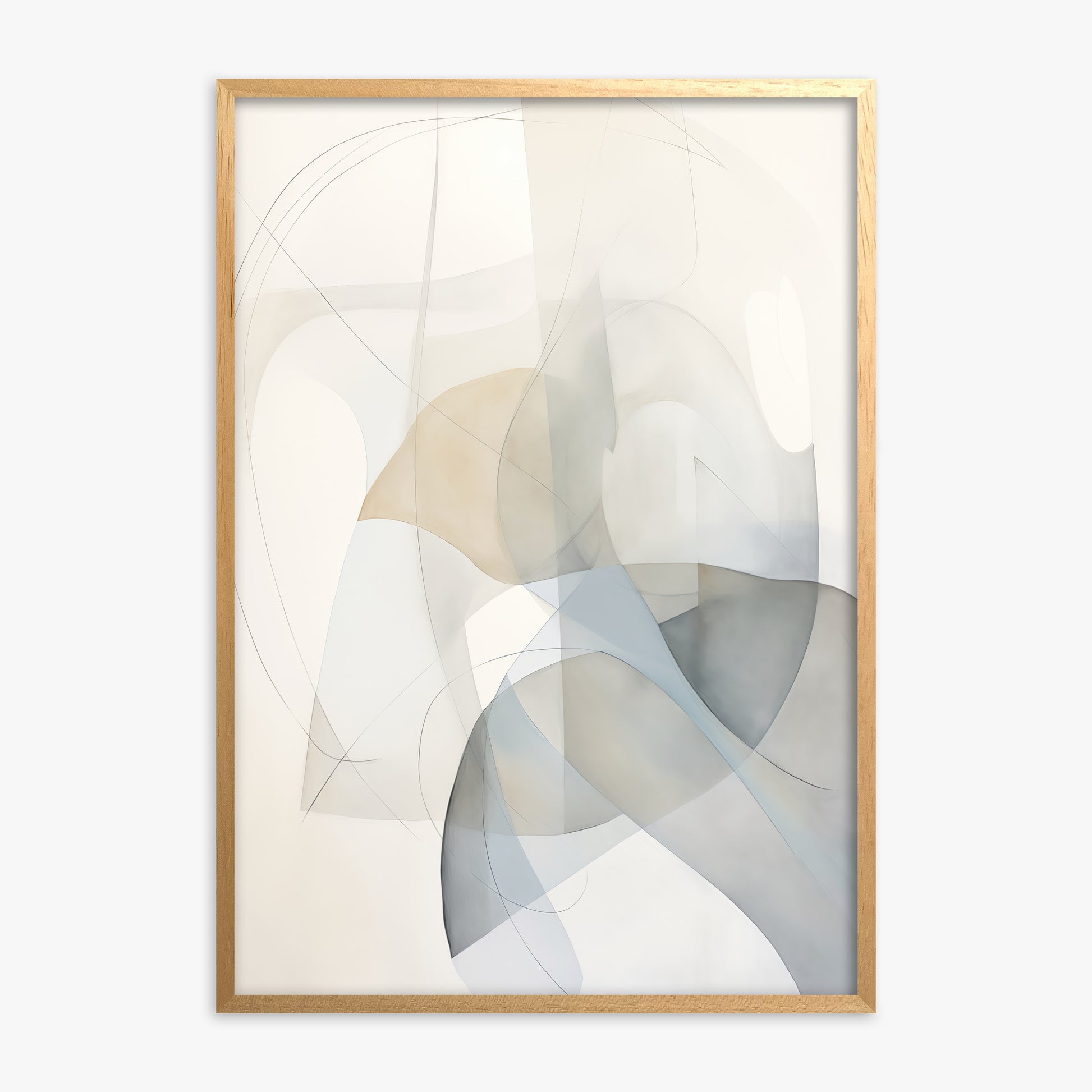 Celestial Flow, Oak Framed Poster With Oak Frame
