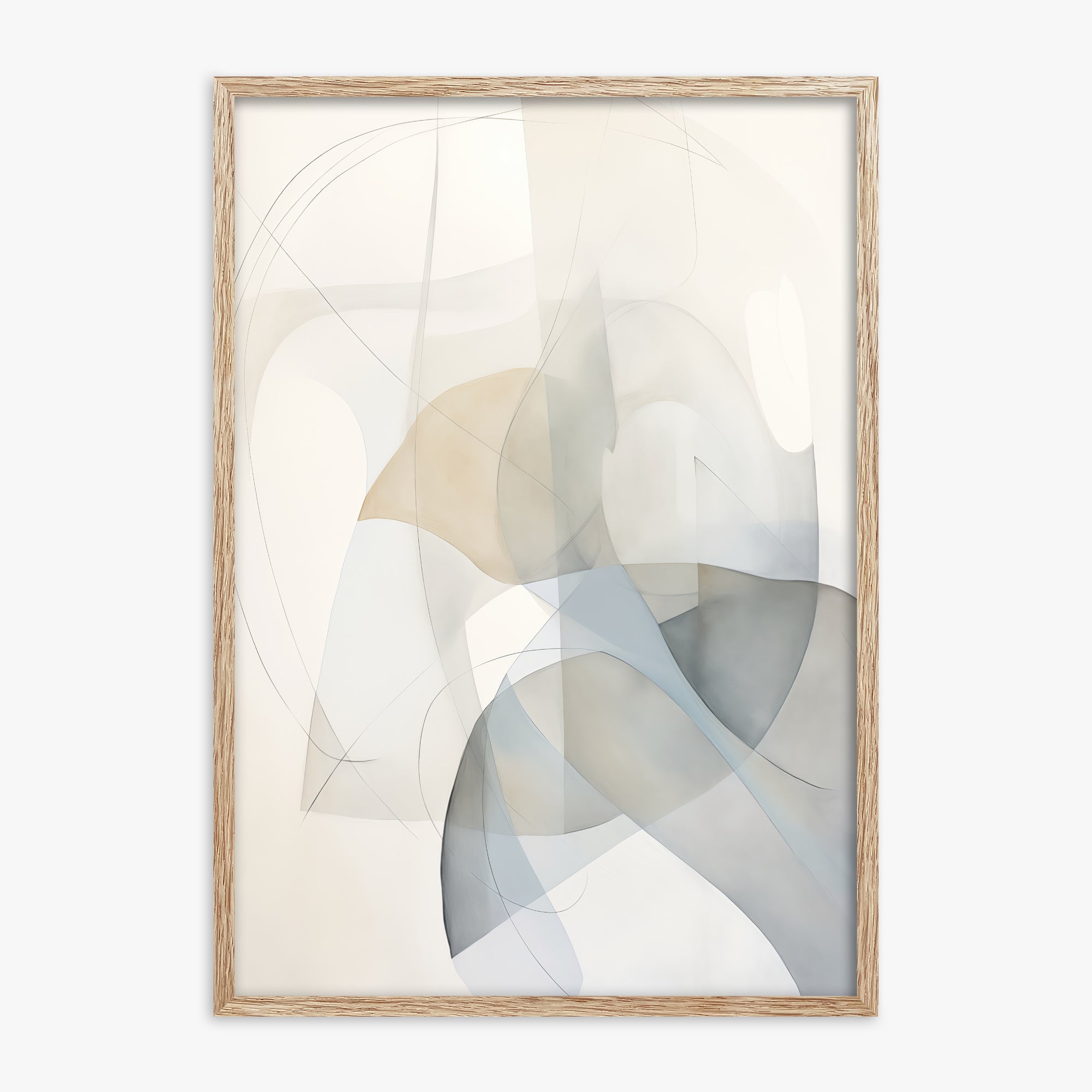 Celestial Flow, 70x100cm Framed Poster With Raw Oak Frame