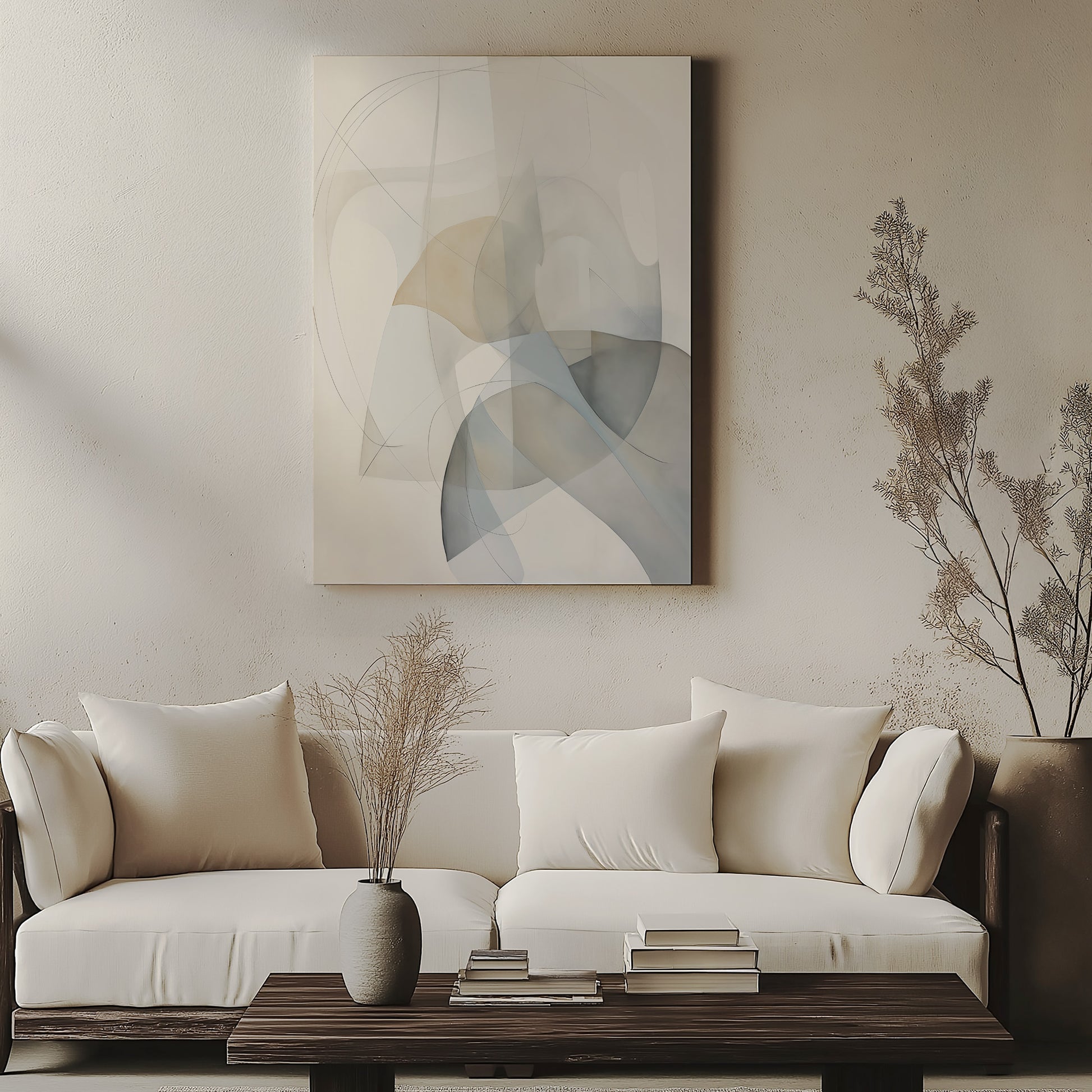 Design Concept No. 57 for Celestial Flow Modern Satin Canvas Poster Art