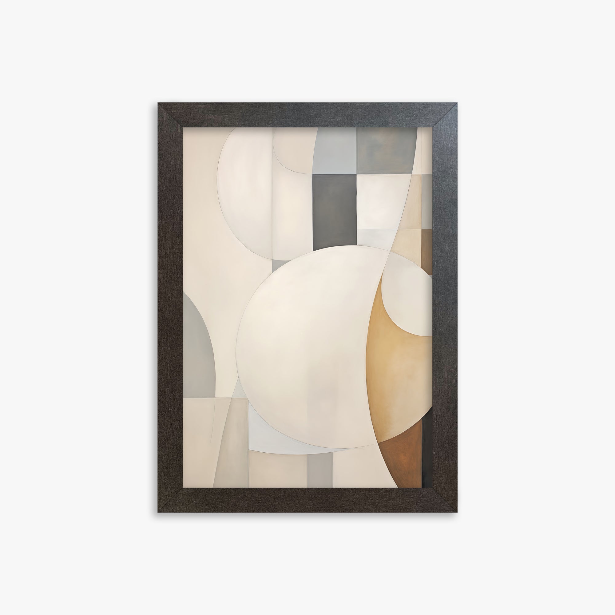 Gentle Orbits, 21x30cm Framed Art Reproduction With Espresso Frame