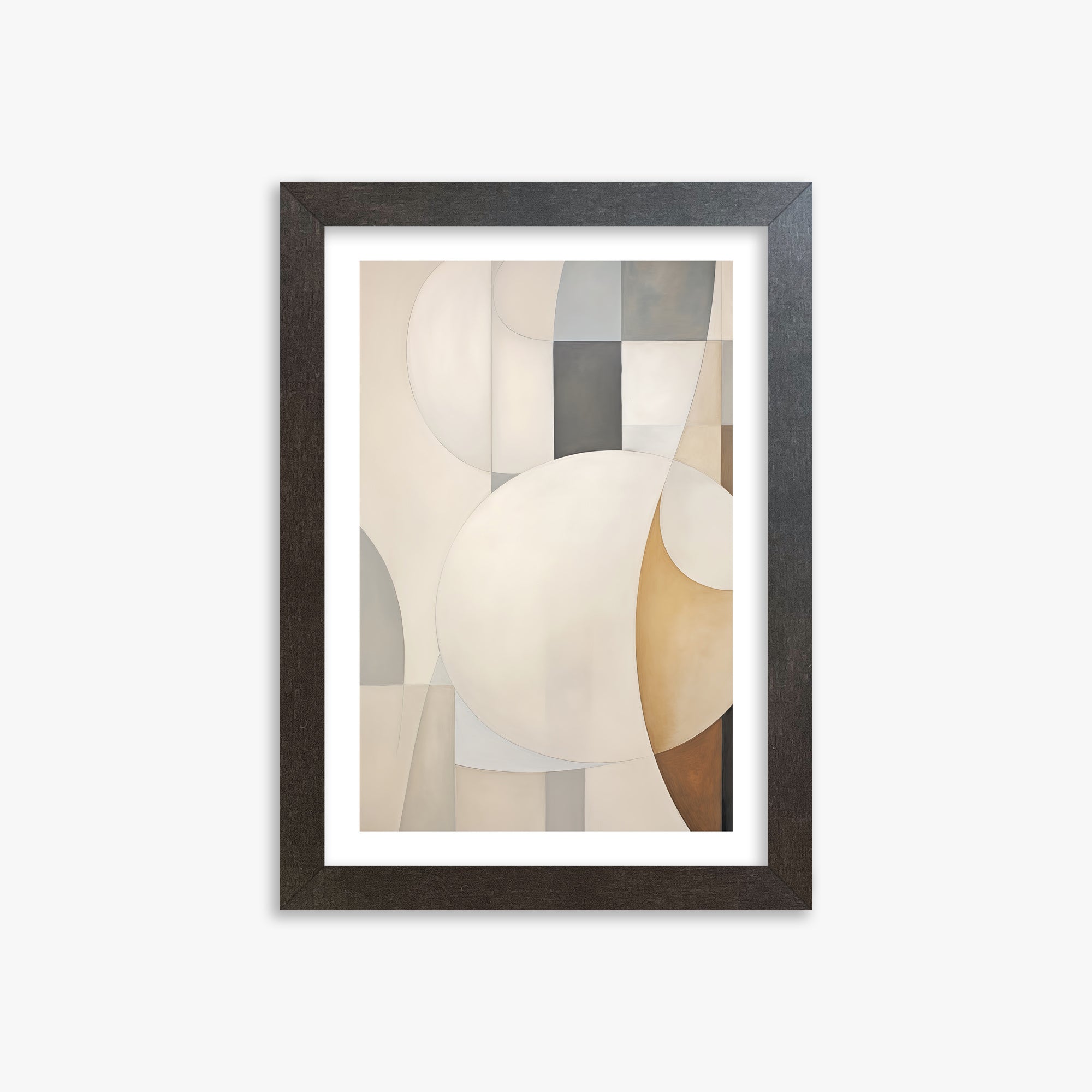 Gentle Orbits, 21x30cm Framed Art Reproduction With Espresso Frame