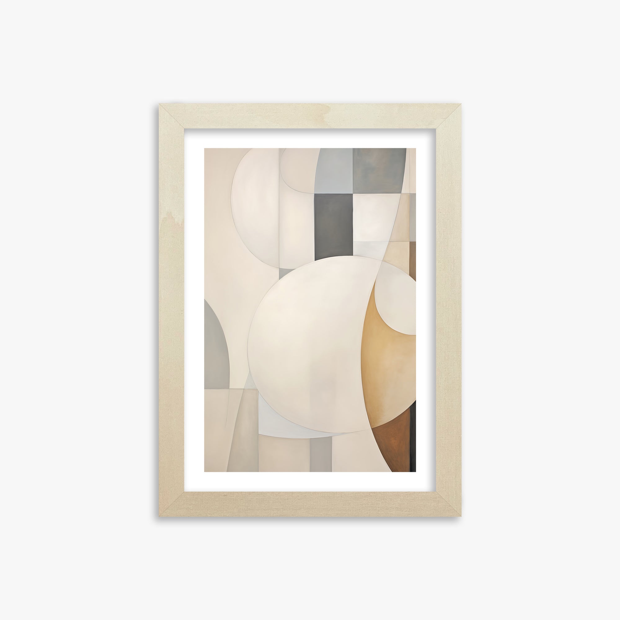Gentle Orbits, 21x30cm Framed Art Reproduction With Lime Wood Frame