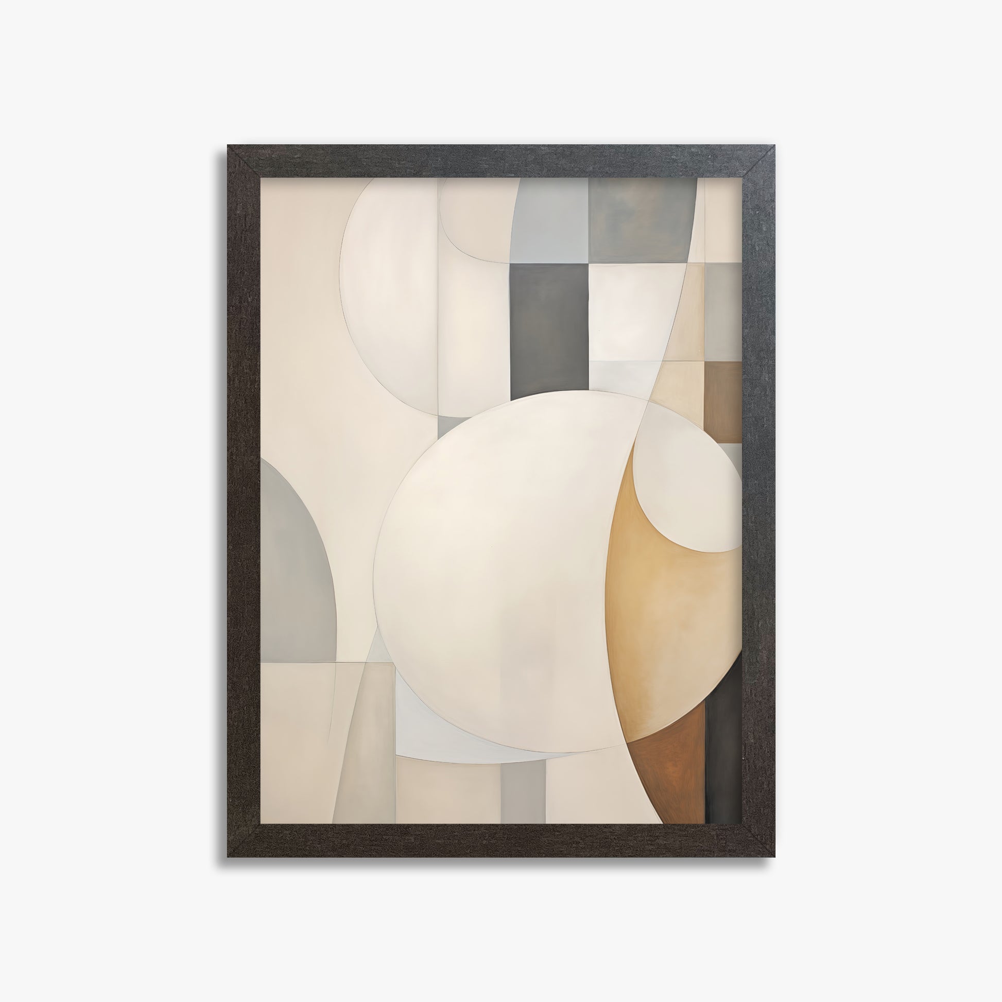 Gentle Orbits, 30x40cm Framed Art Reproduction With Espresso Frame