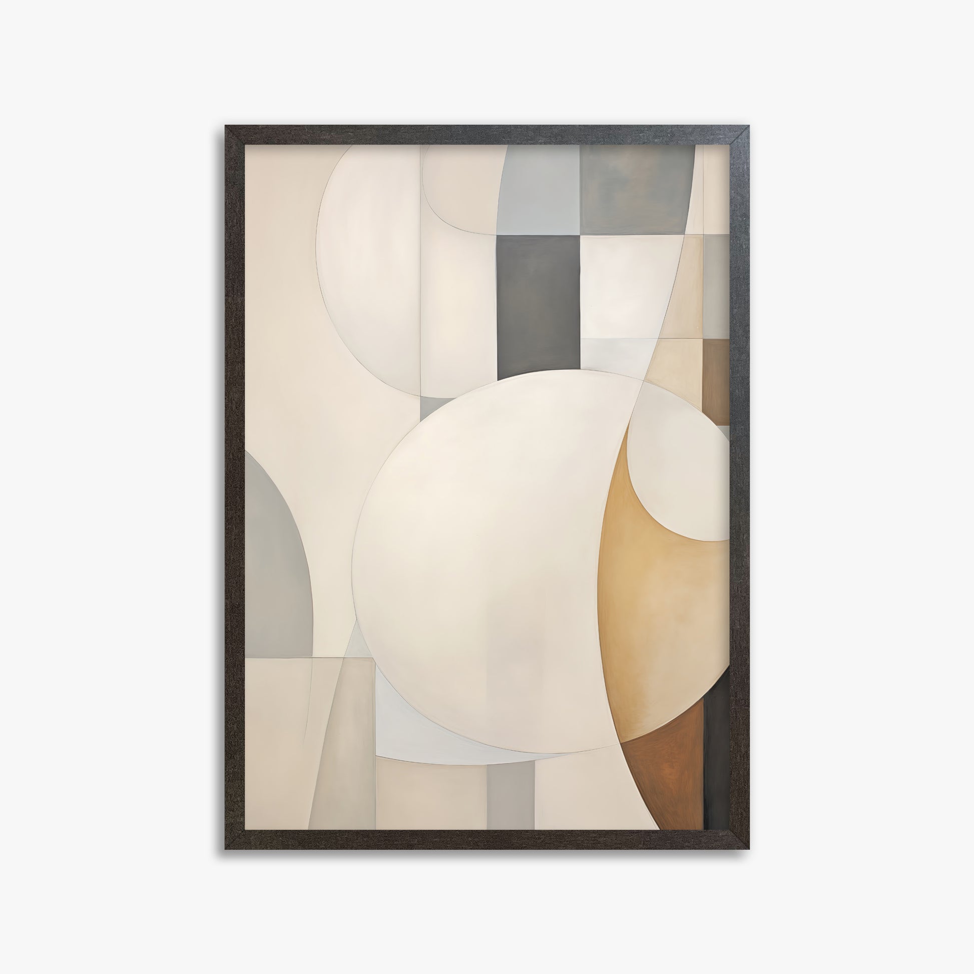 Gentle Orbits, 50x70cm Framed Art Reproduction With Espresso Frame